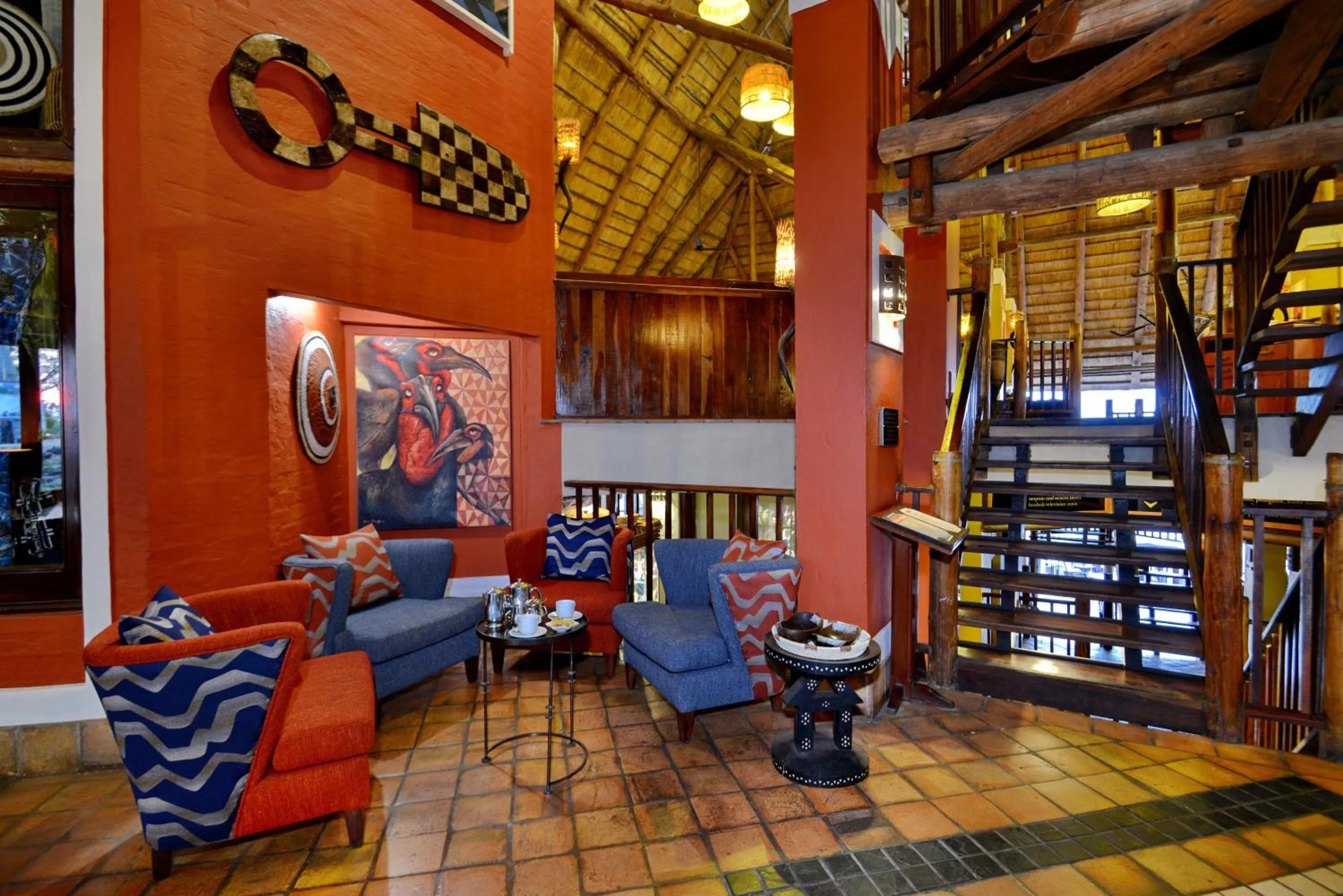 Lobby or reception in Victoria Falls Safari Lodge