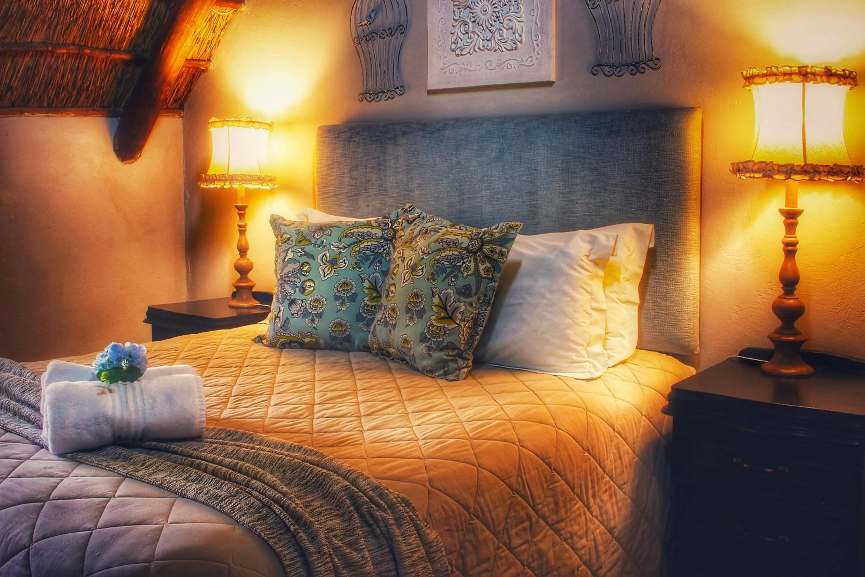 Bed in Clivia Lodge