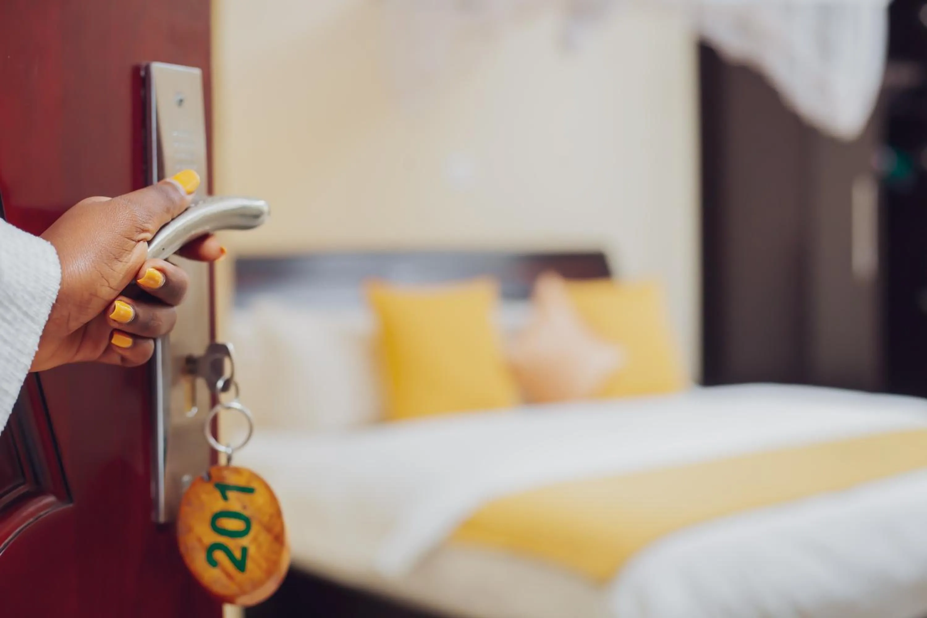 Bed in City Hill Hotel