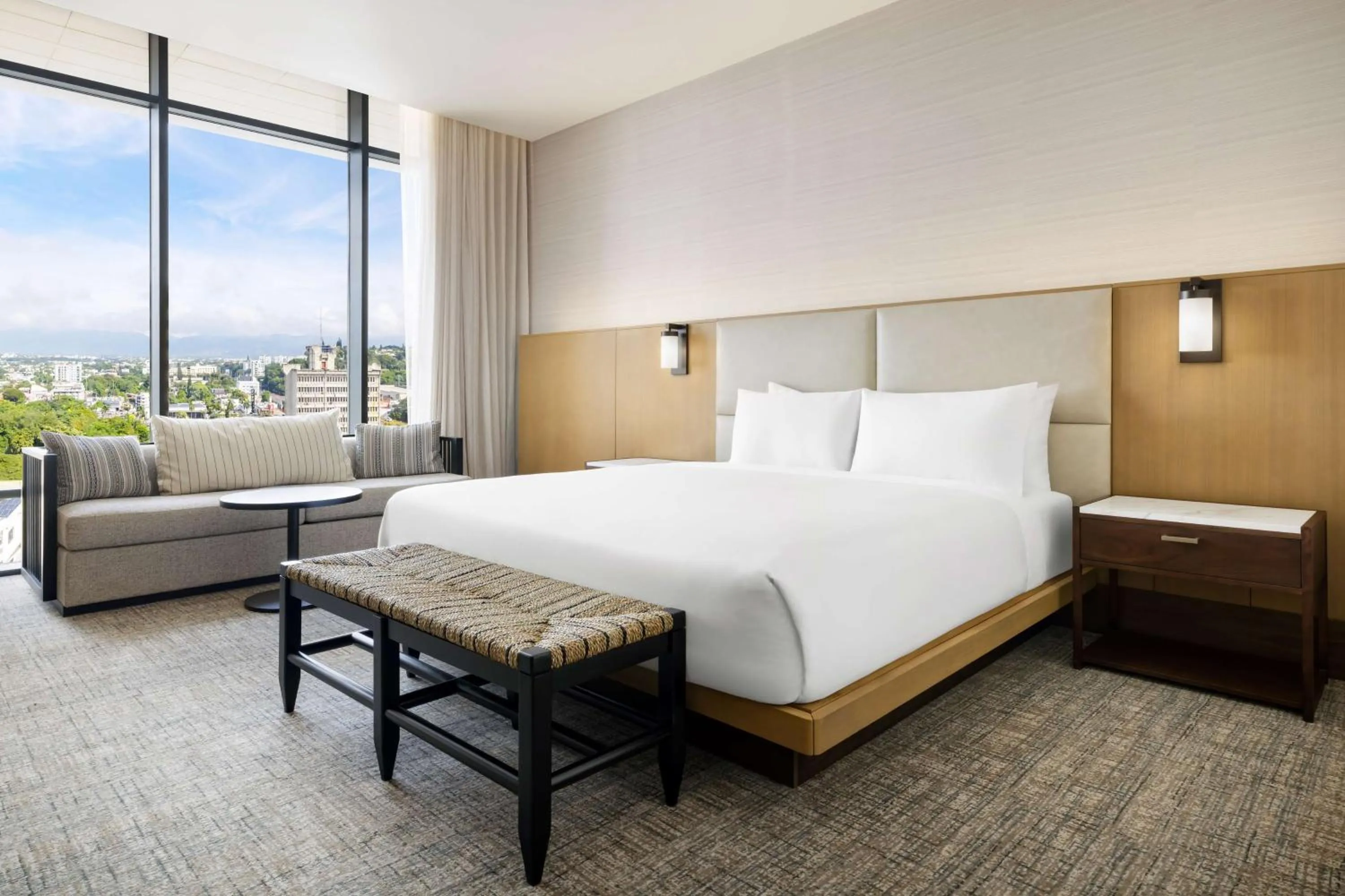 View (from property/room), Bed in Hotel Santiago, Curio Collection By Hilton