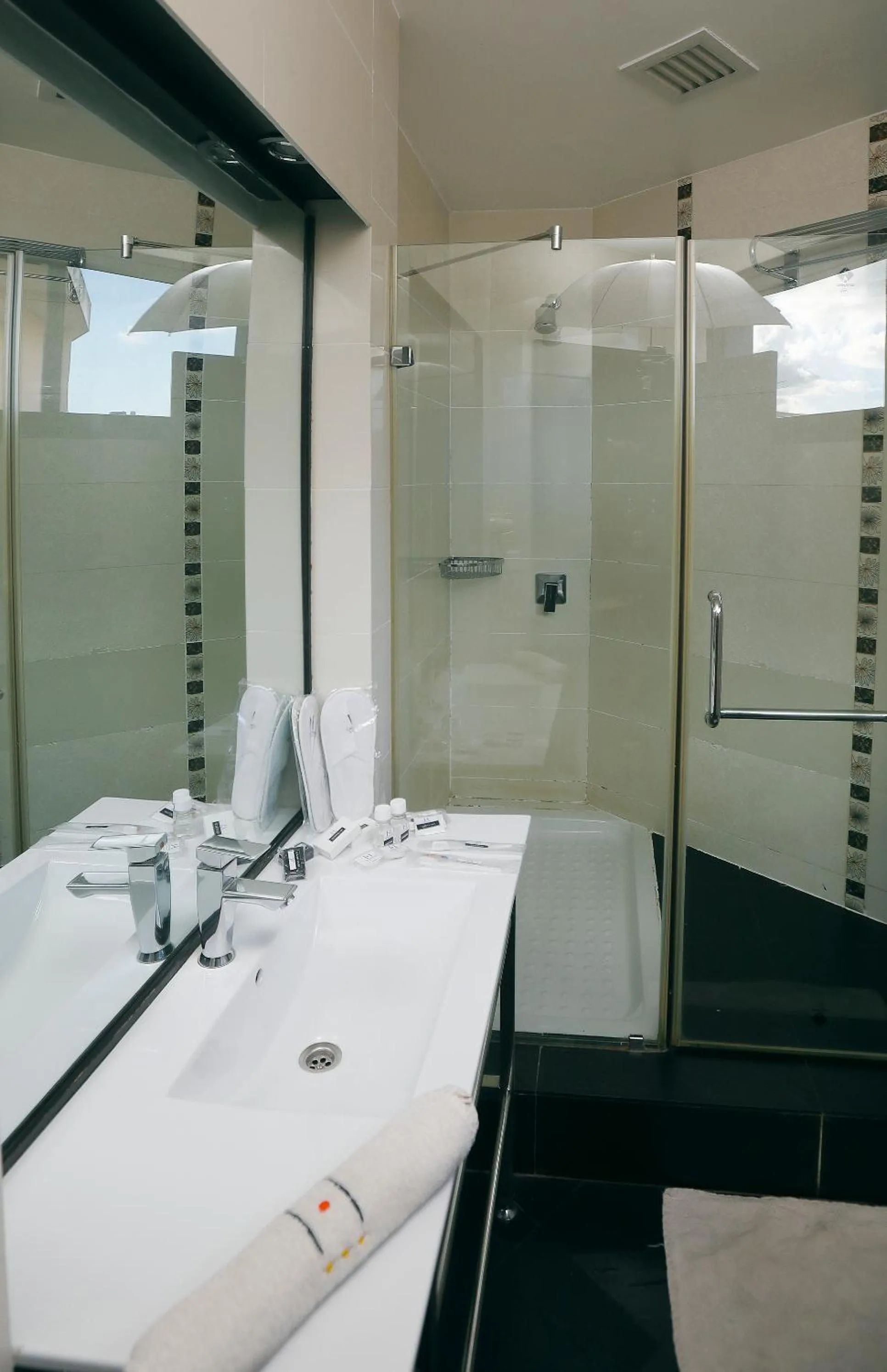 Shower in Central Hotel Tana