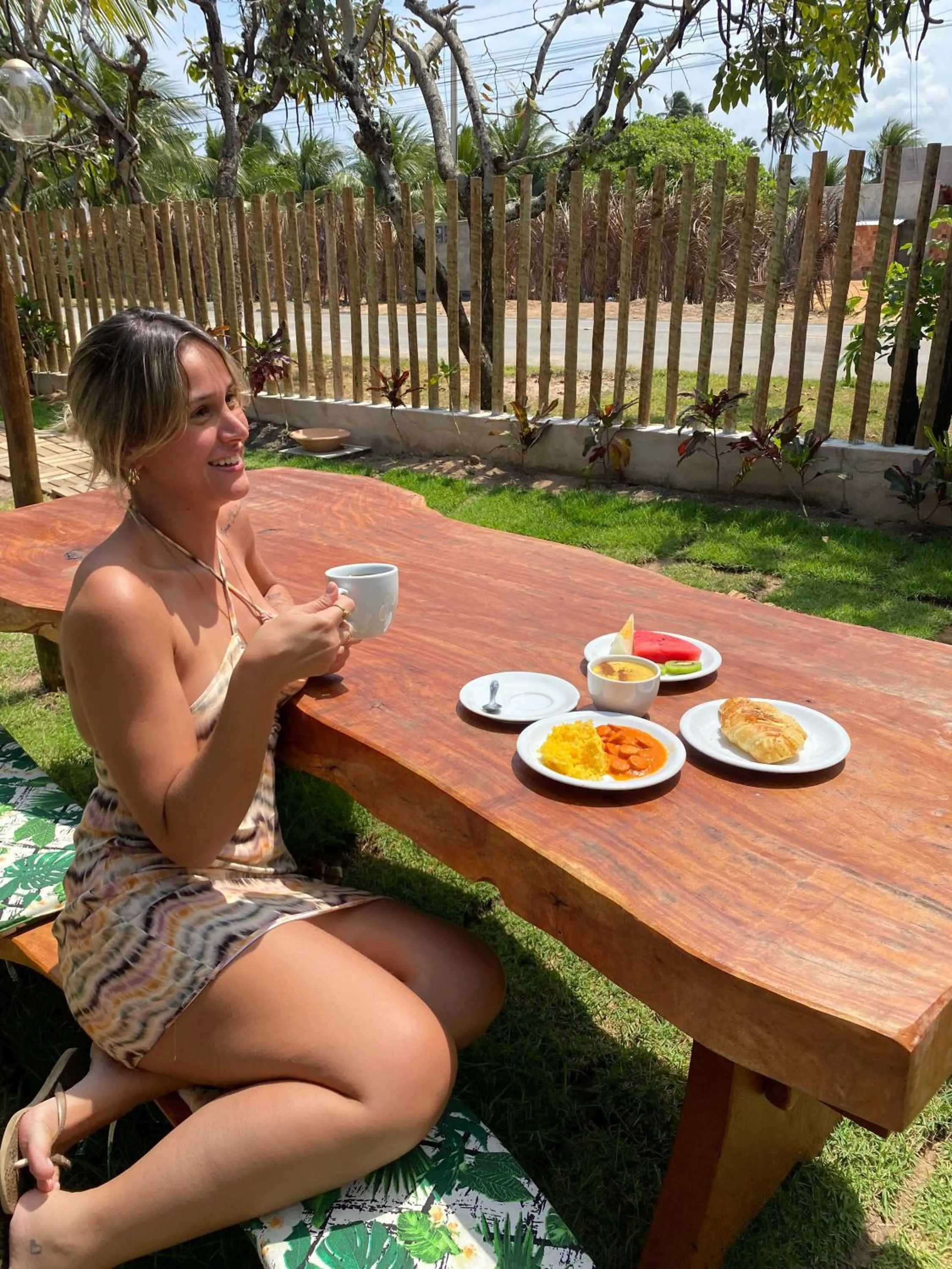 Dining area in Pousada Kaluanã