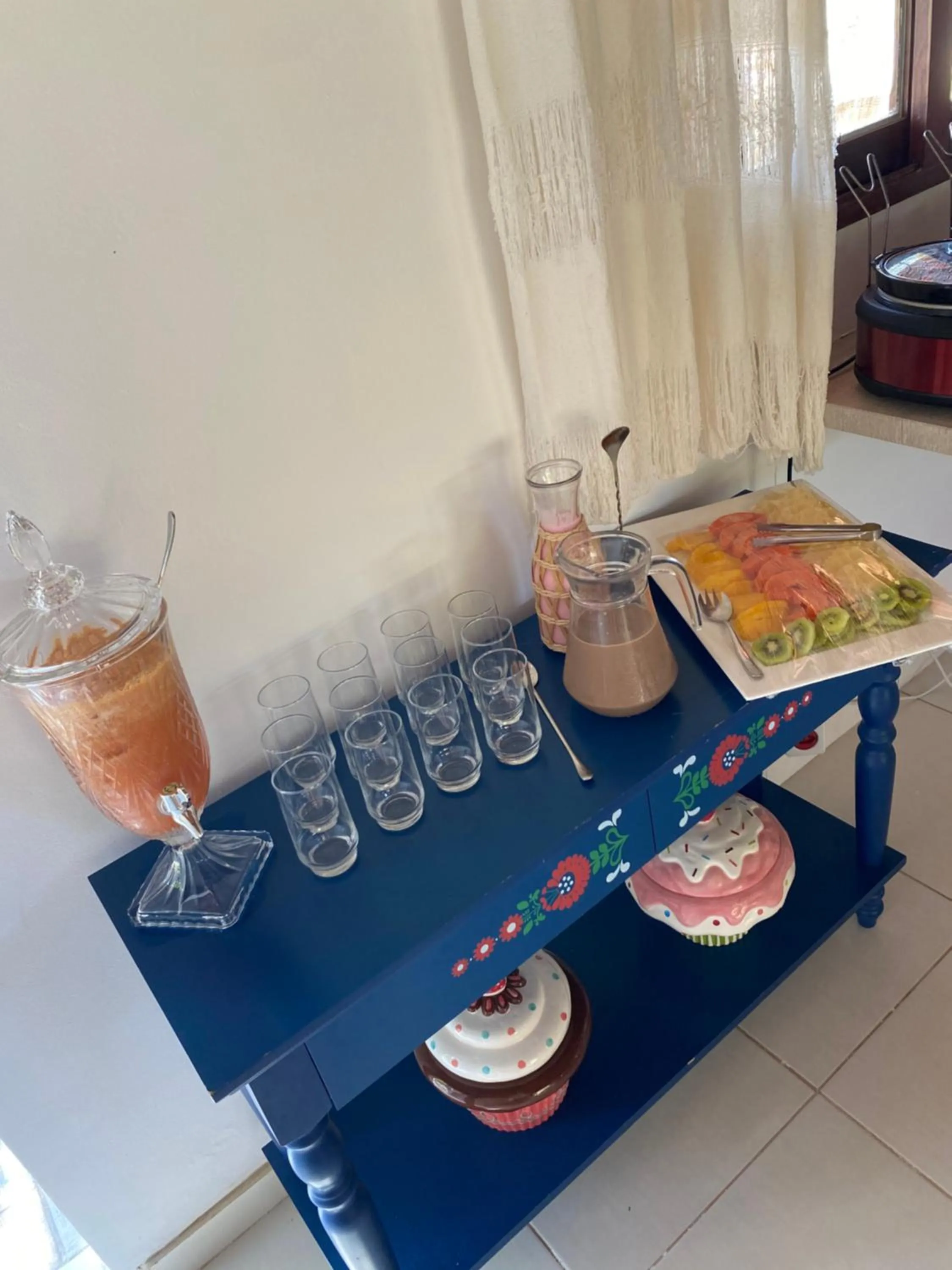 Food and drinks in Pousada Kaluanã