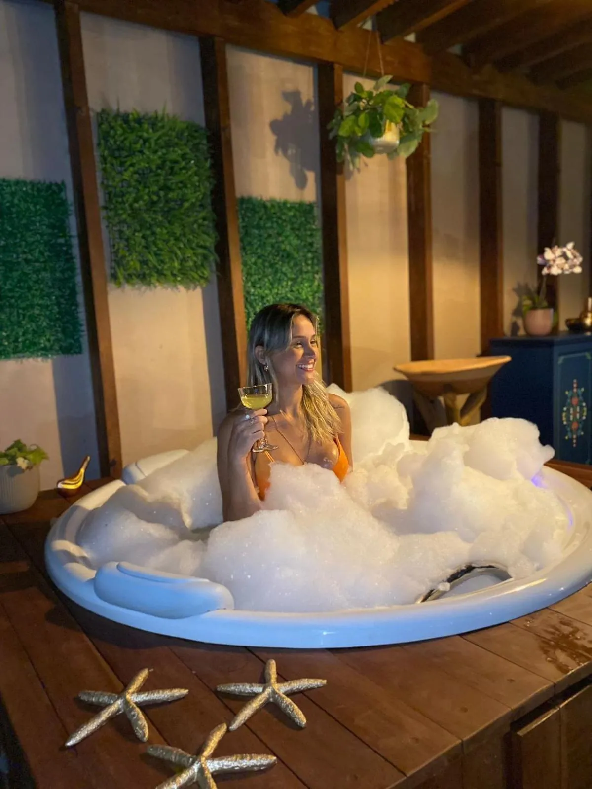 Hot Tub in Pousada Kaluanã