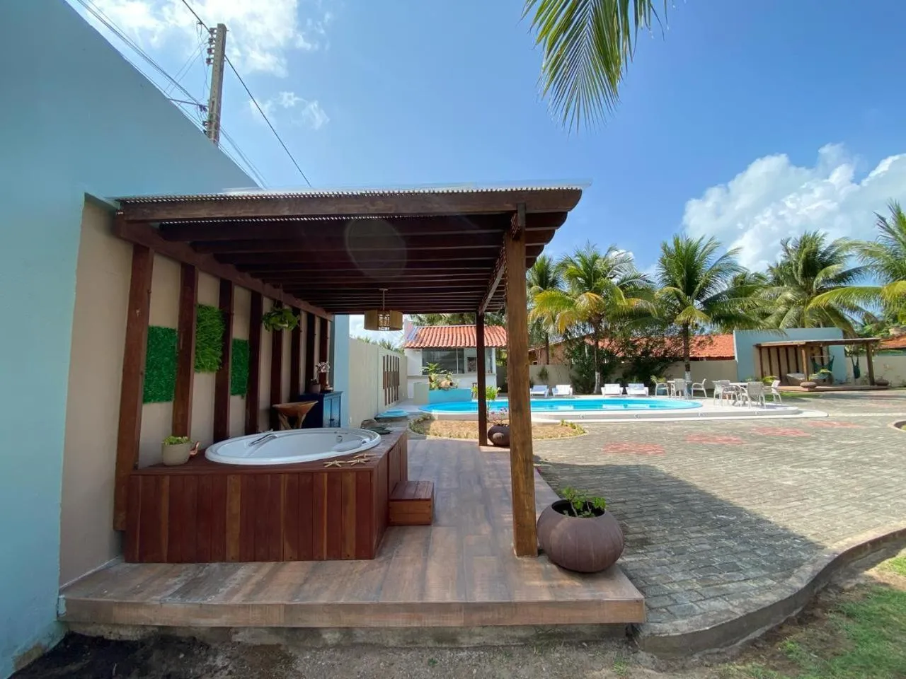 Hot Tub in Pousada Kaluanã
