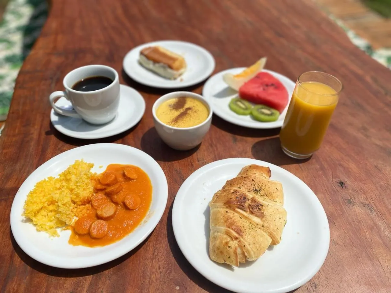 Food and drinks in Pousada Kaluanã