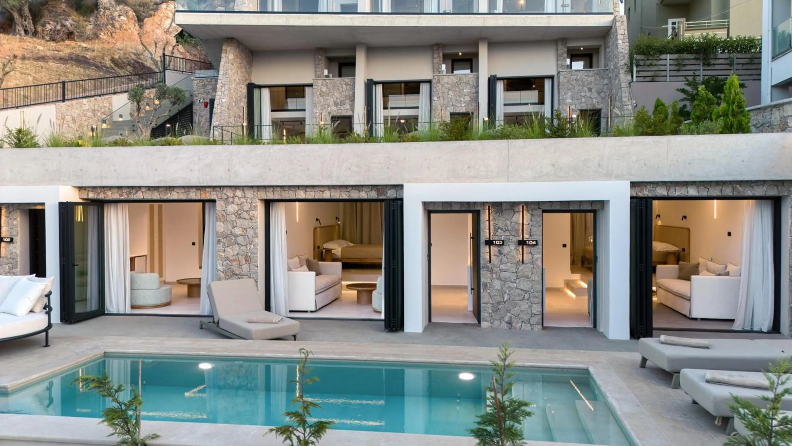 Facade/entrance in Anima Deluxe Suites