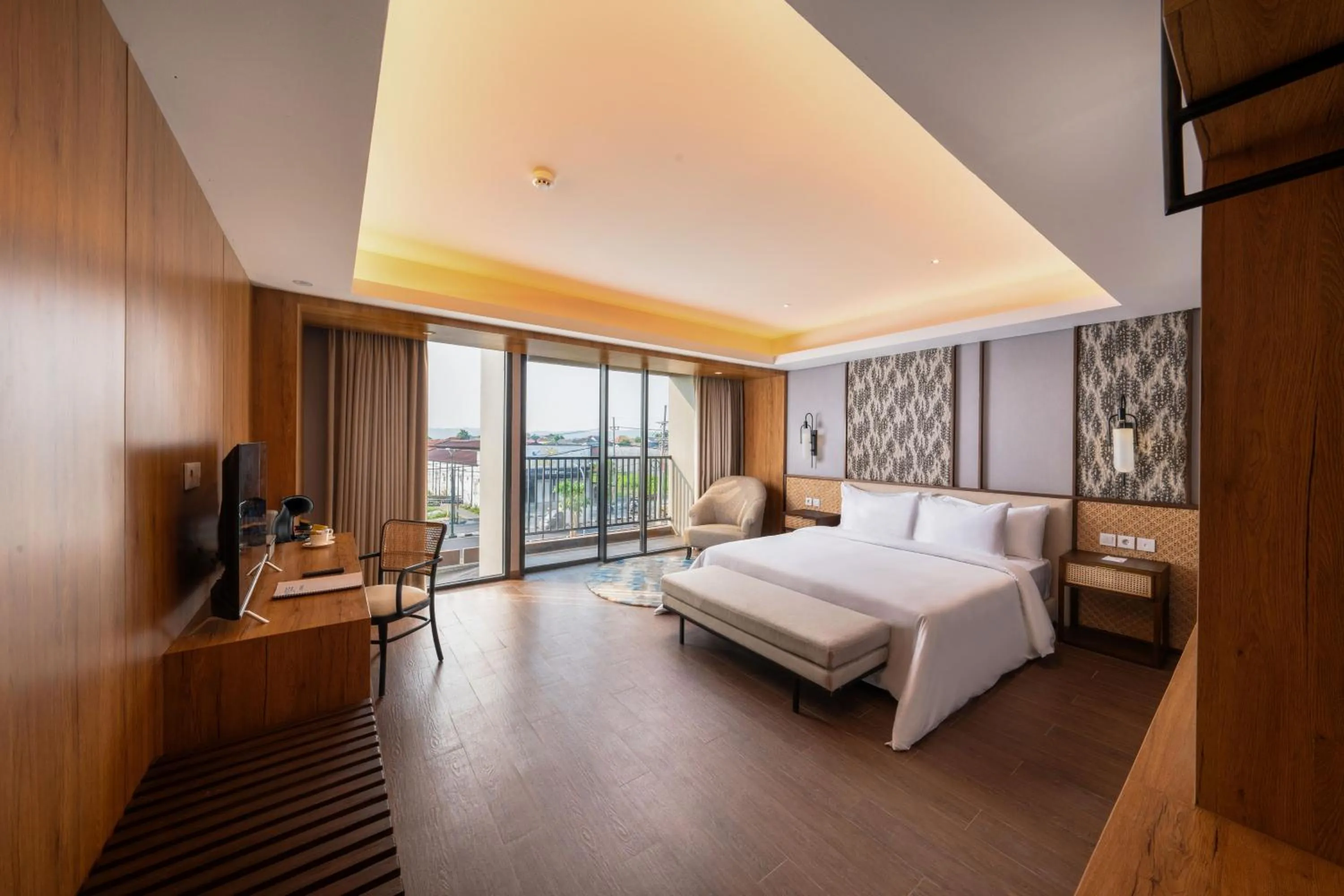 Bed in Myze Hotel Sumenep