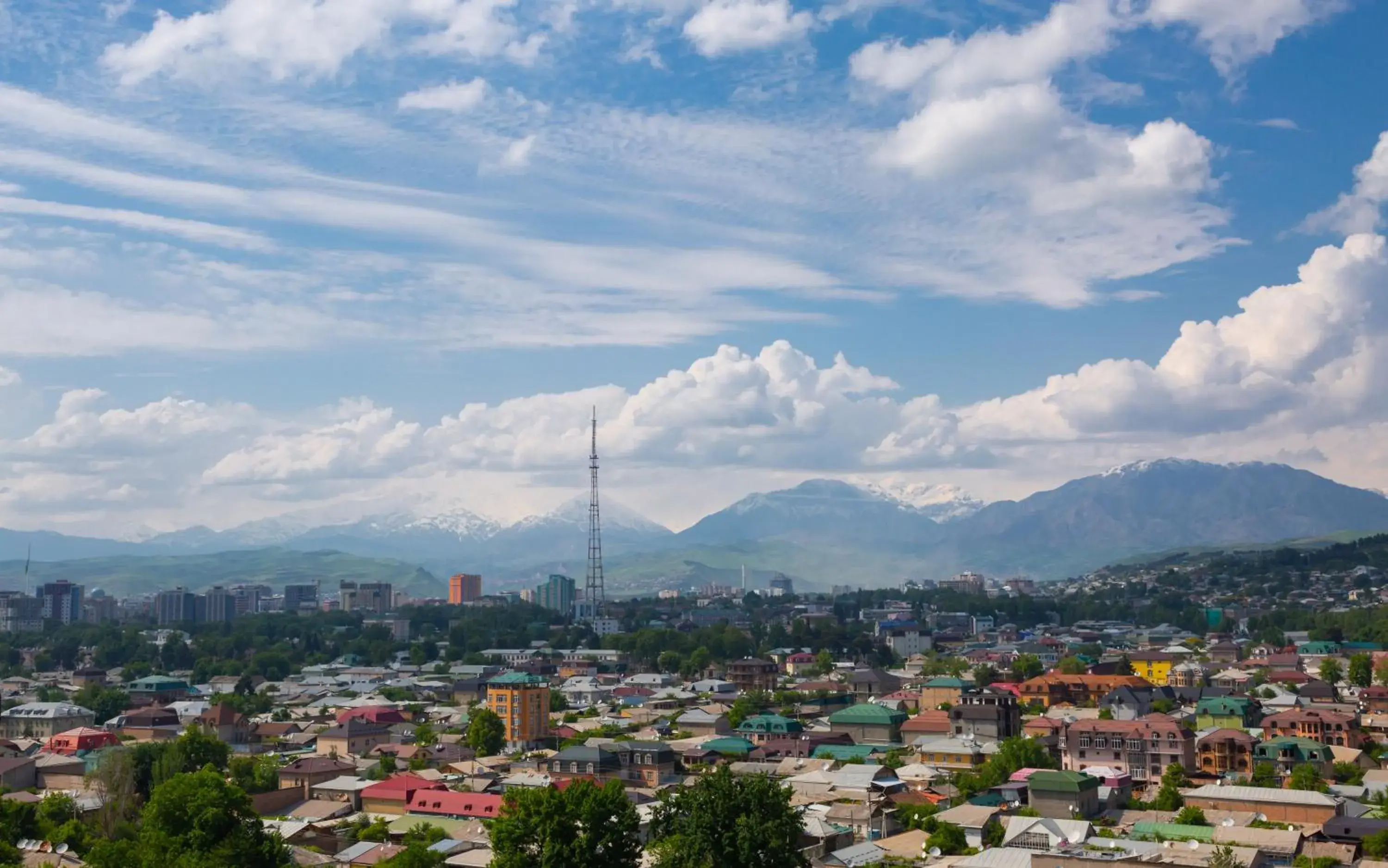 City view in Hilton Dushanbe City view in Hilton Dushanbe