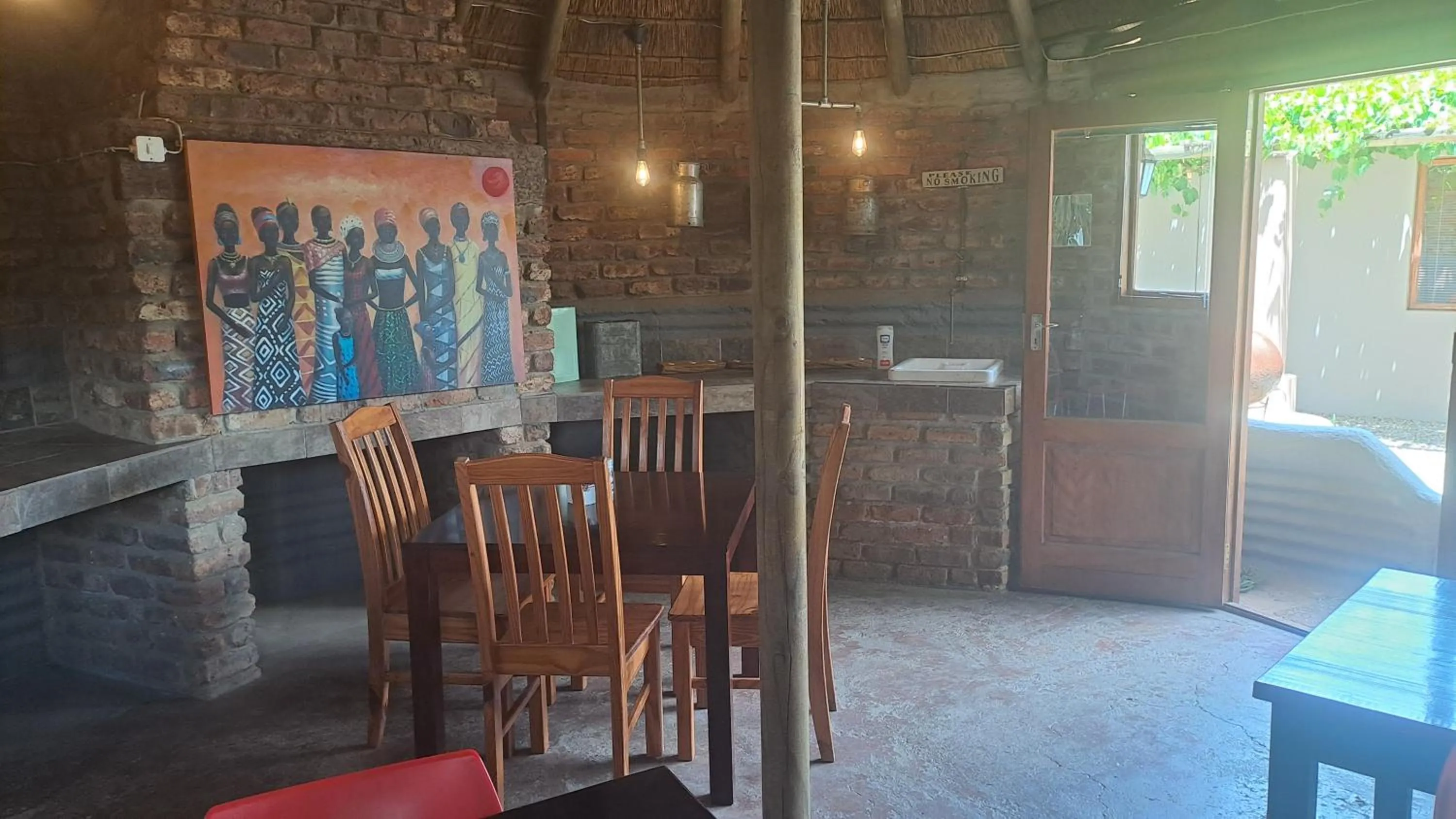 Dining area in African Dawn B&B