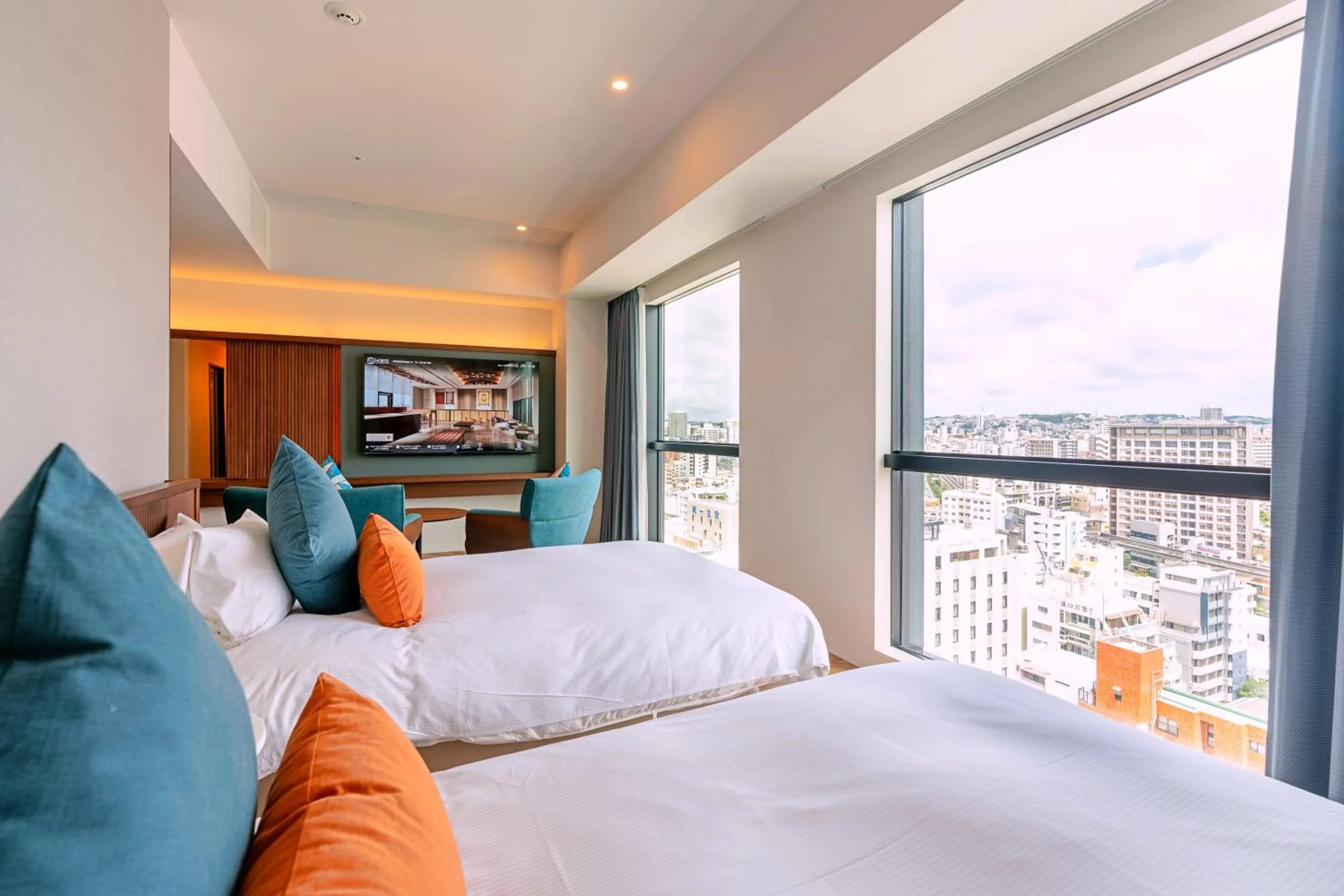 Photo of the whole room, Bed in La'gent Hotel Okinawa Naha