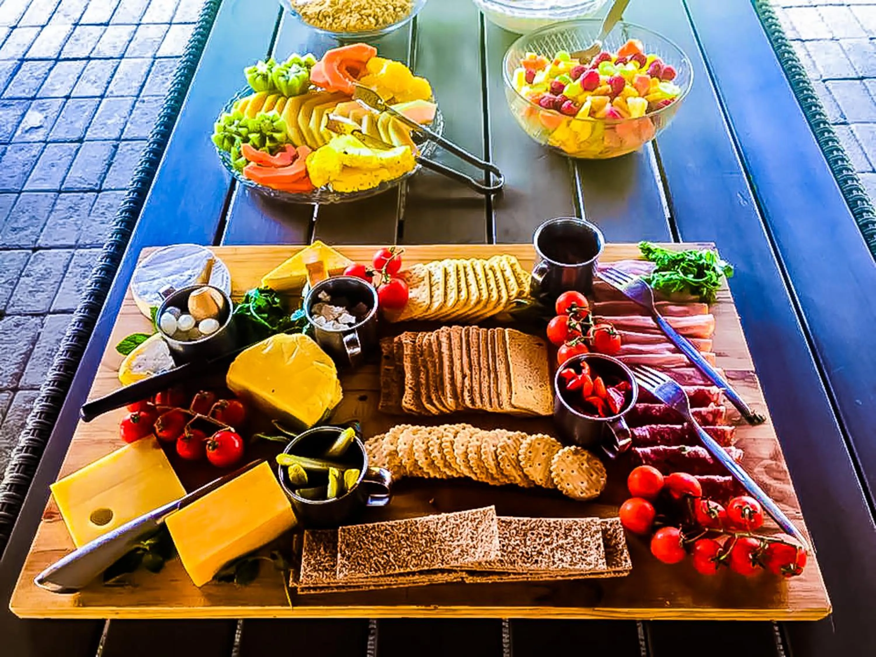 Food close-up in Maninghi Lodge