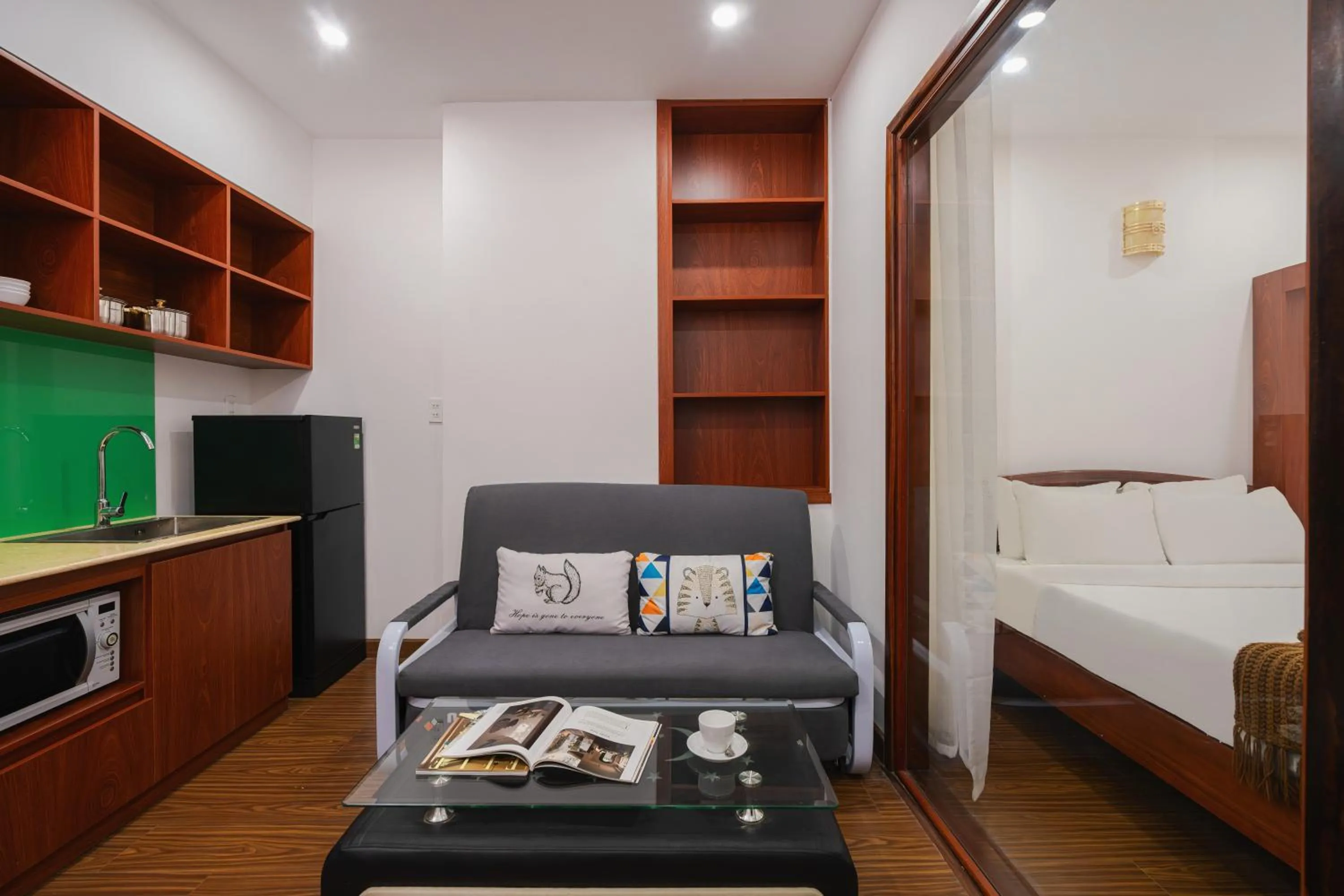 Seating area, Bed in ELC Luxury Da Lat Hotel & Apartment