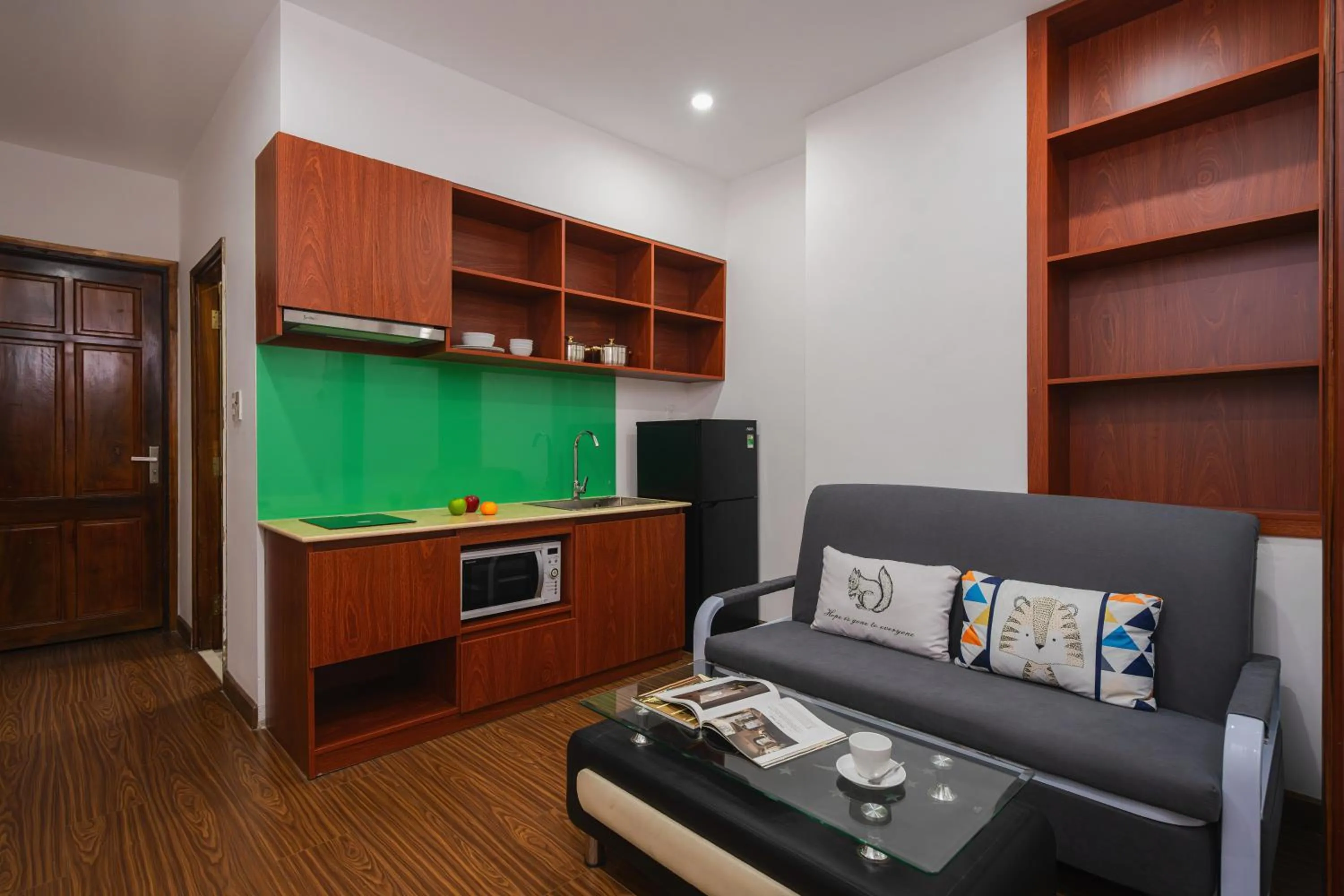Kitchen or kitchenette in ELC Luxury Da Lat Hotel & Apartment