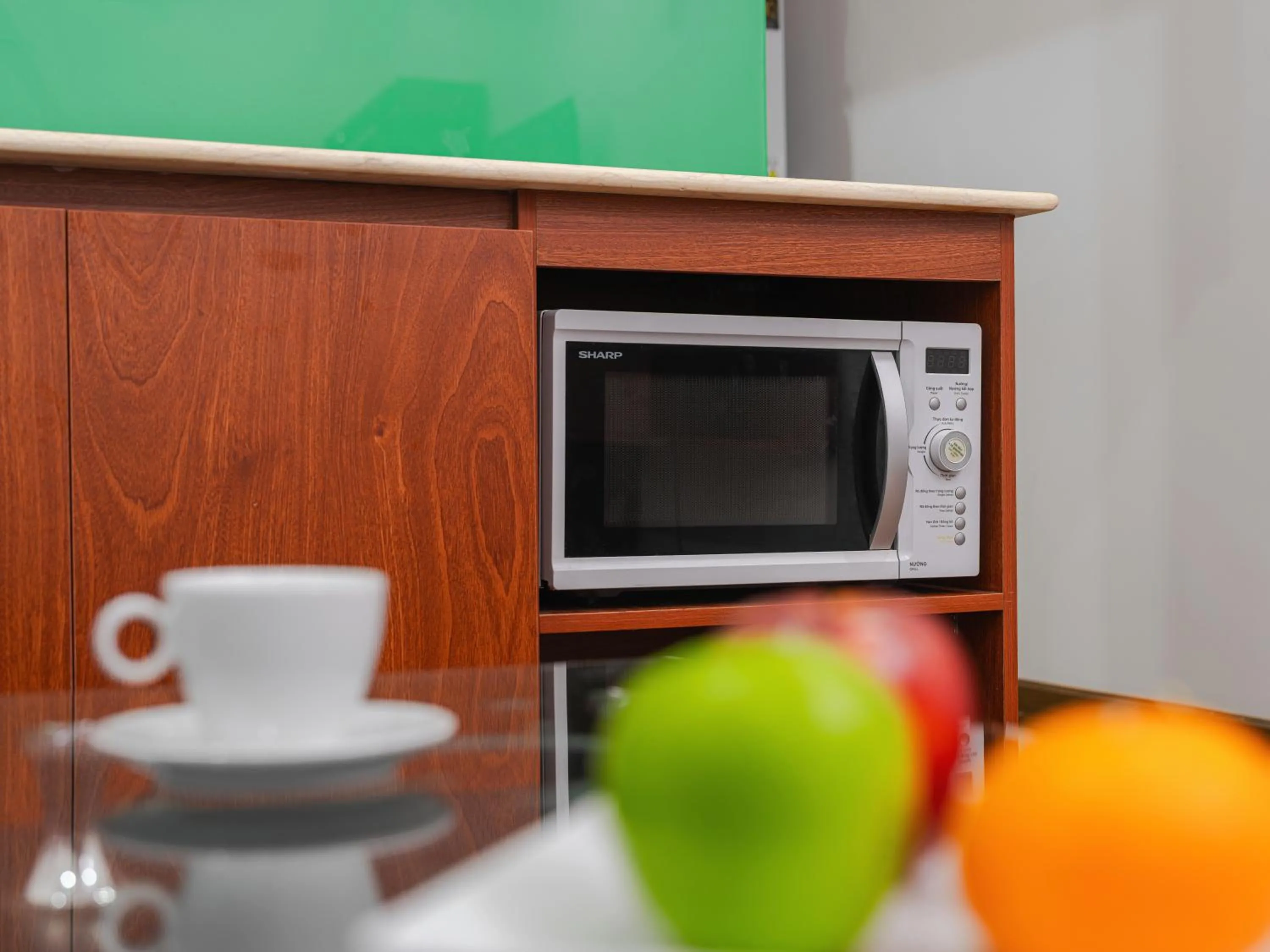 Kitchen or kitchenette in ELC Luxury Da Lat Hotel & Apartment