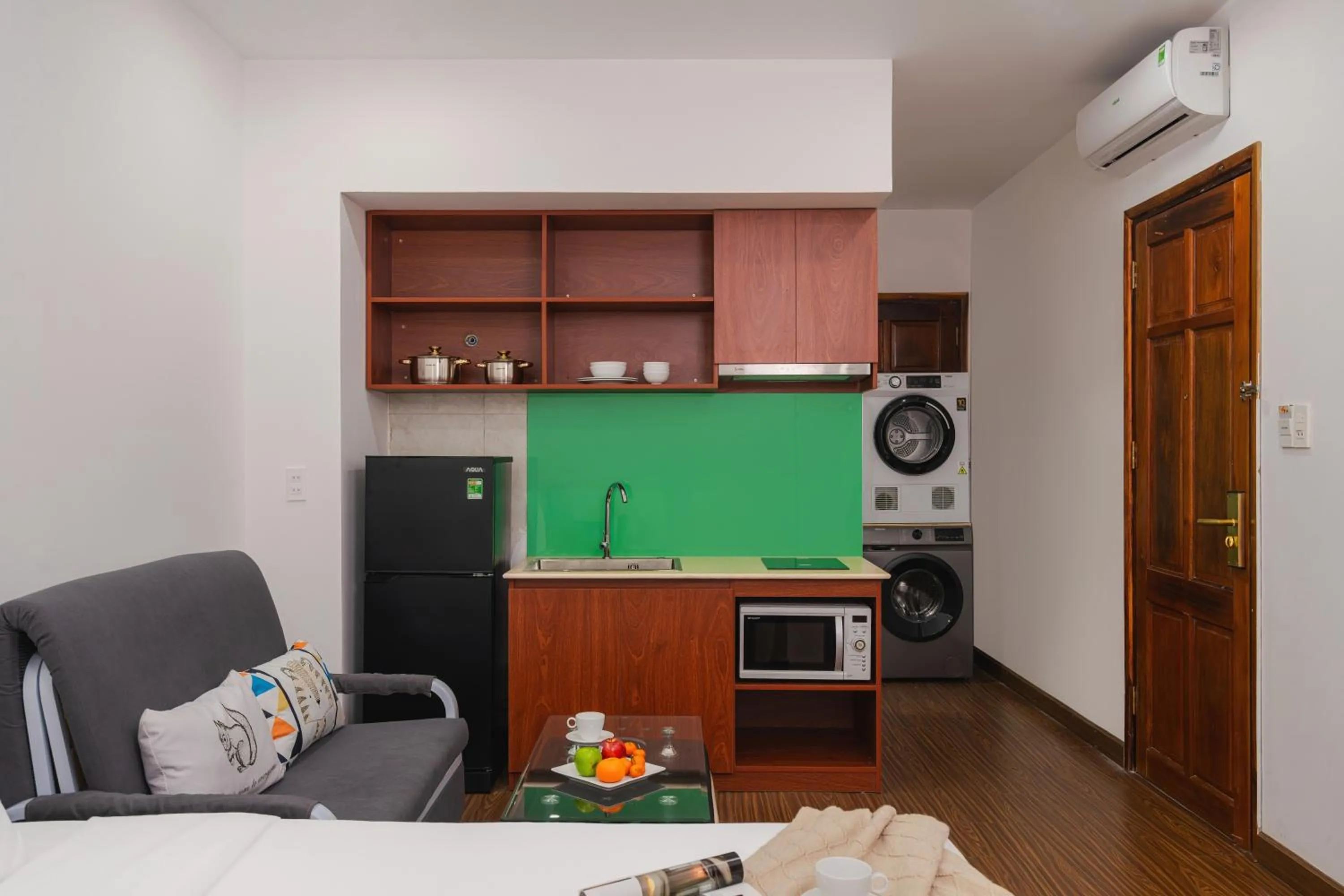 Kitchen or kitchenette in ELC Luxury Da Lat Hotel & Apartment