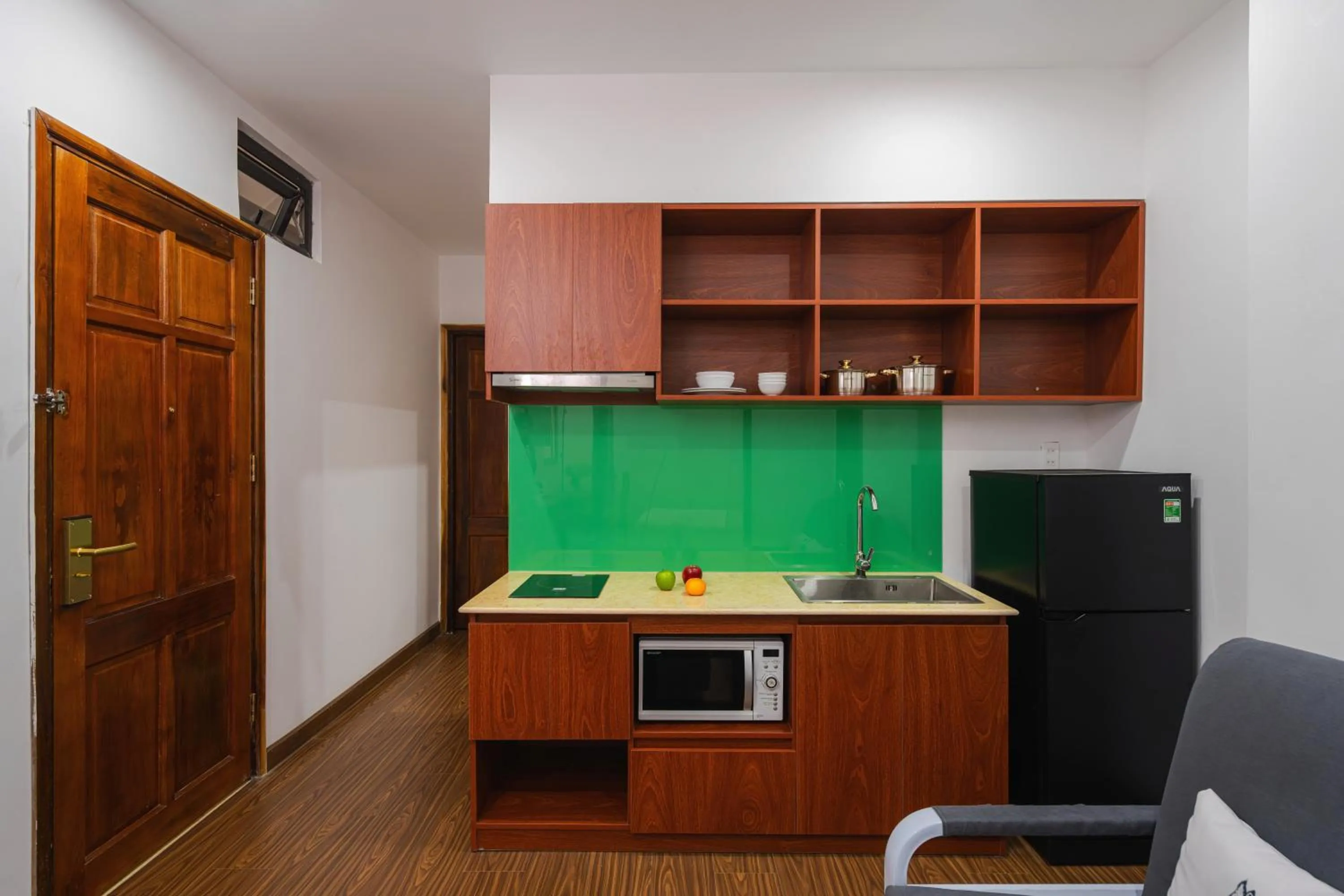 Kitchen or kitchenette in ELC Luxury Da Lat Hotel & Apartment