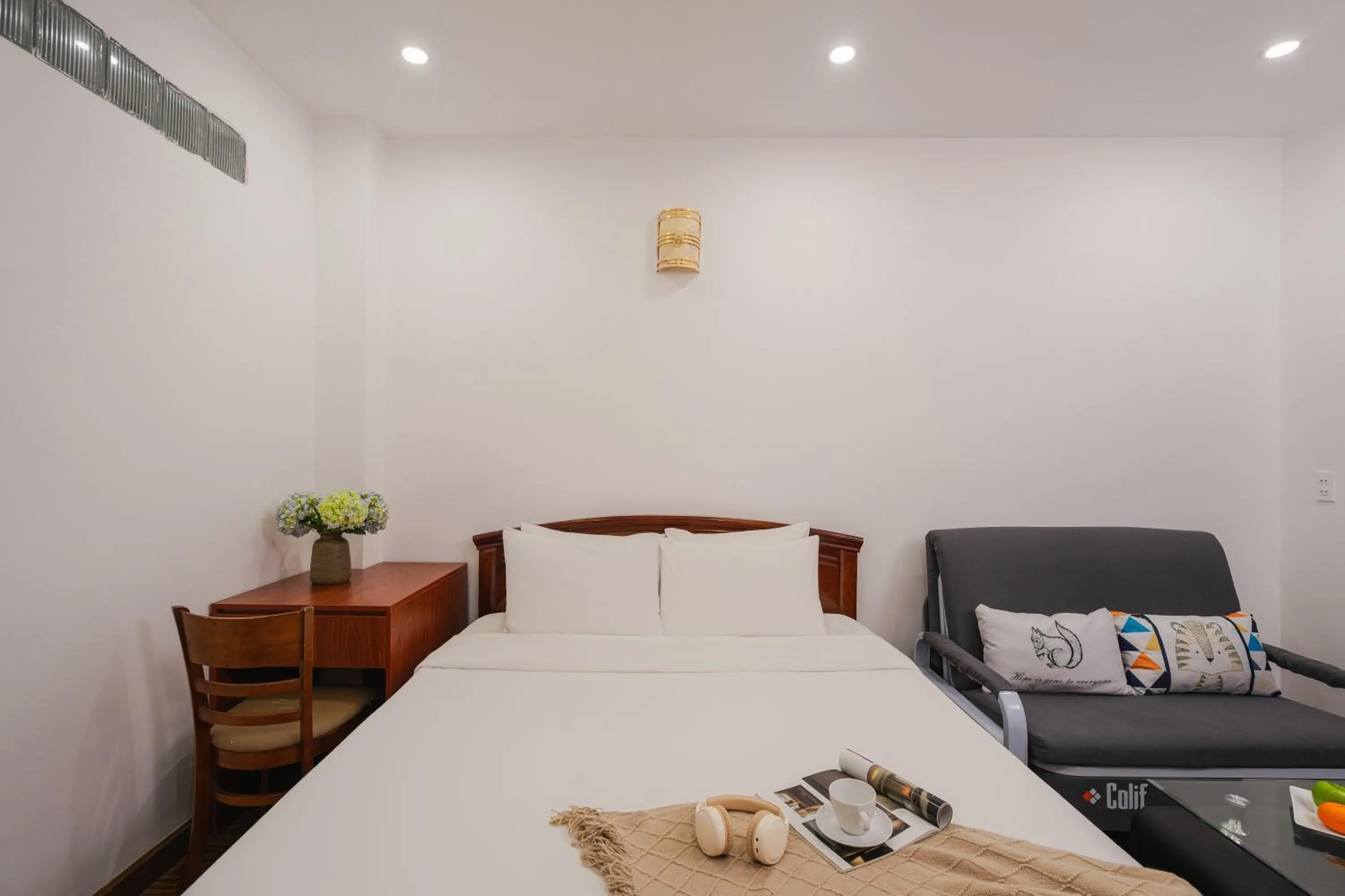 Bed in ELC Luxury Da Lat Hotel & Apartment