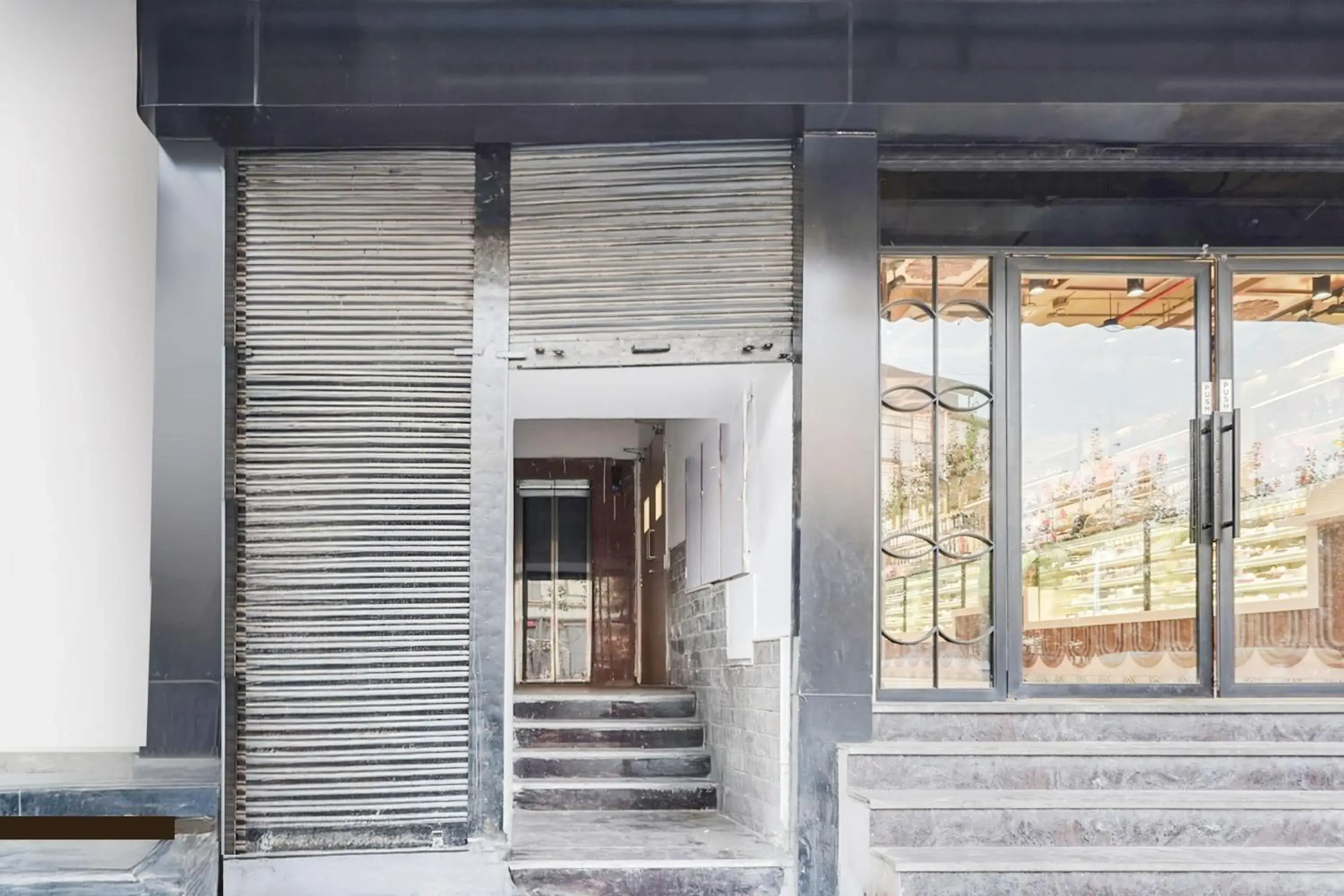 Facade/entrance in Super Collection O Nirman Vihar Facade/entrance in Super Collection O Nirman Vihar