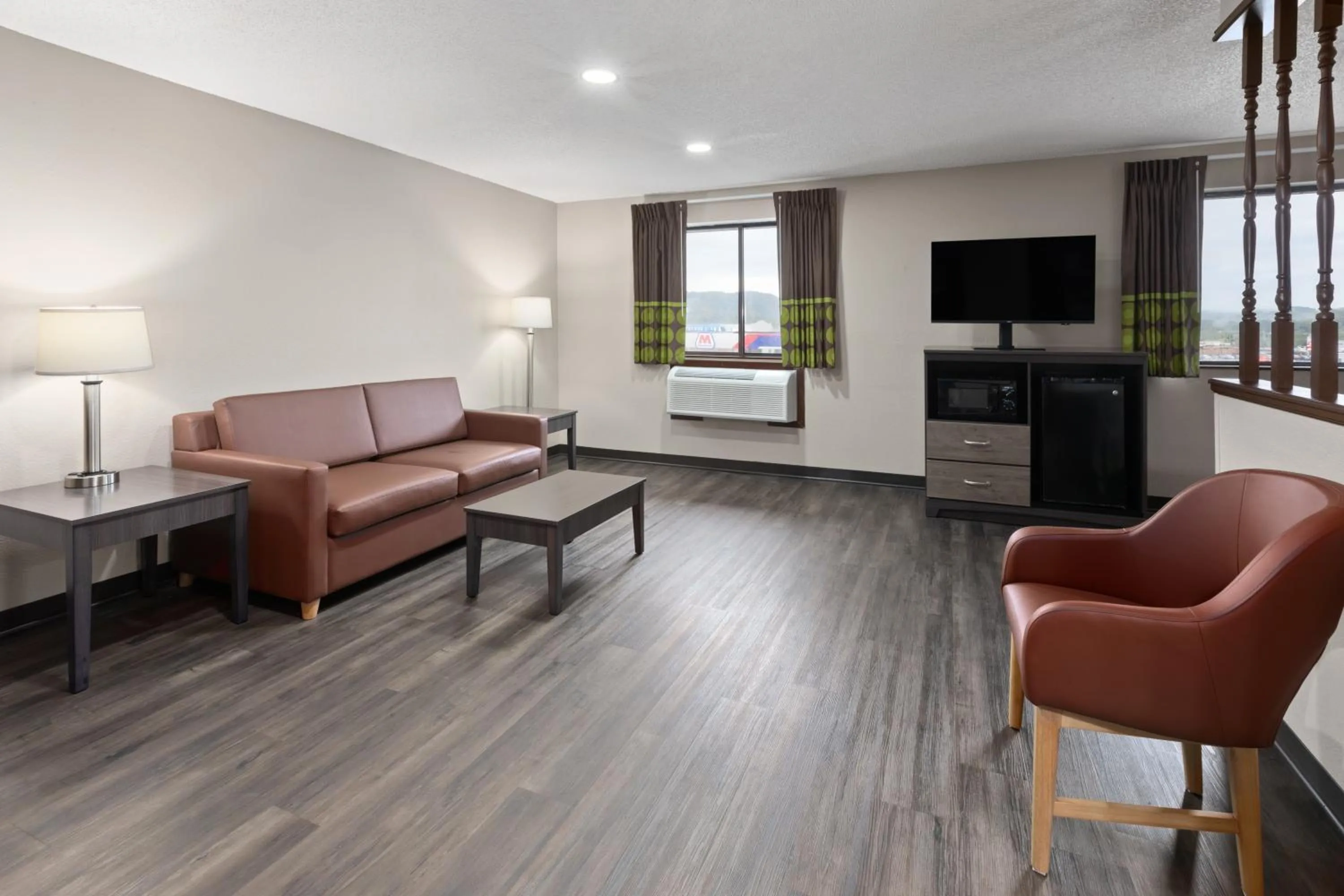 Seating area in Super 8 by Wyndham Summersville - New River National Park