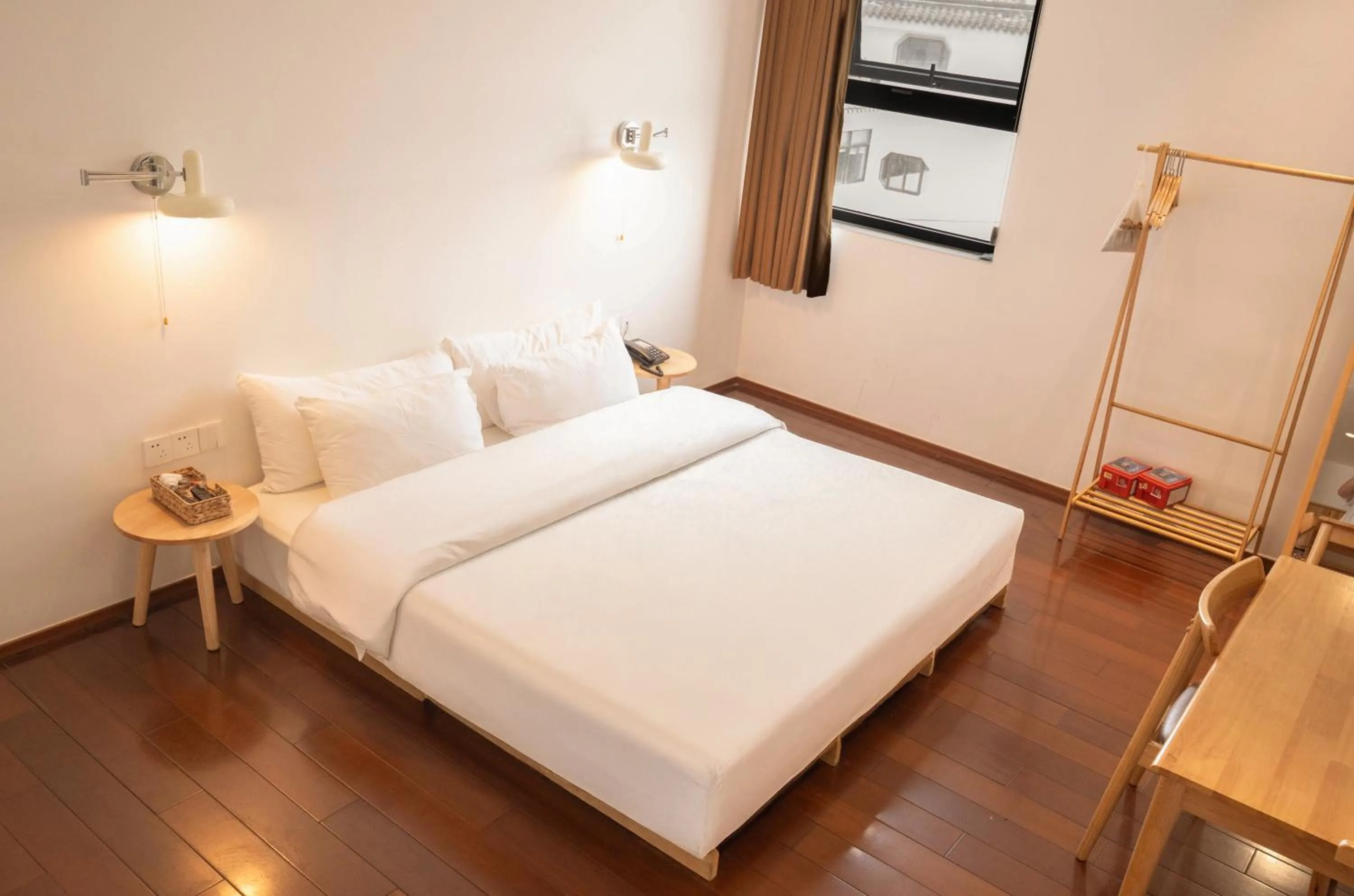 Bed in Xingle Hotel-Suzhou Guanqian Street Pingjiang Road