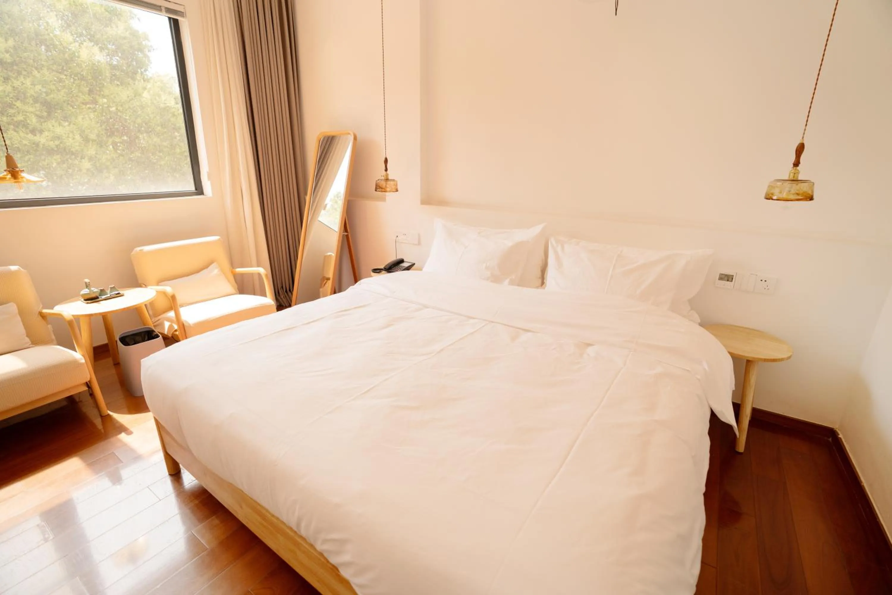 Bed in Xingle Hotel-Suzhou Guanqian Street Pingjiang Road