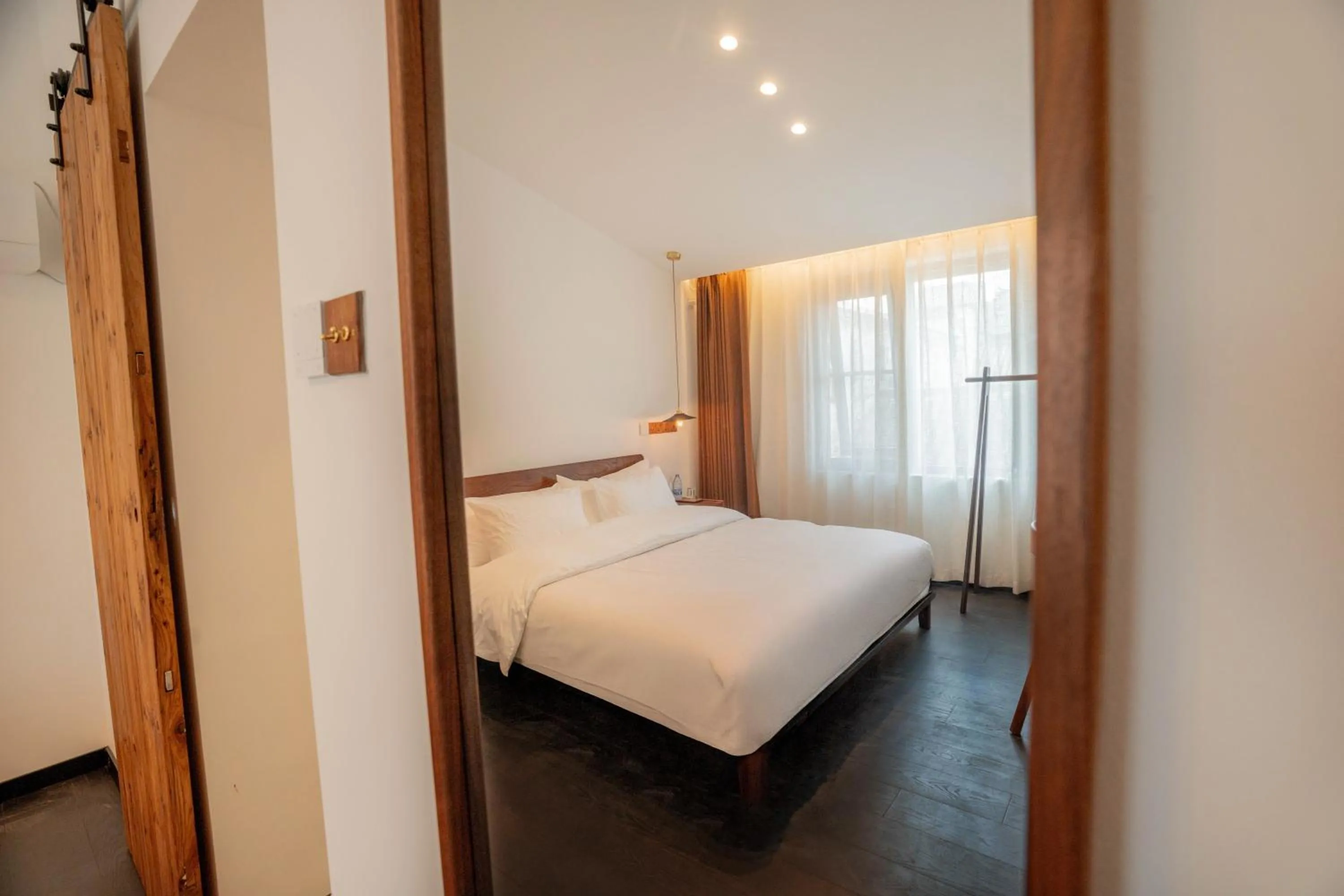 Bed in Xingle Hotel-Suzhou Guanqian Street Pingjiang Road