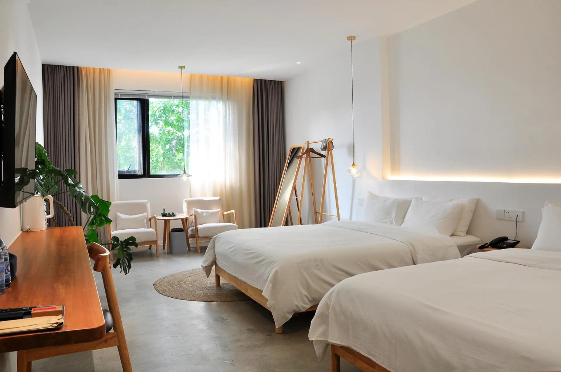 Bed in Xingle Hotel-Suzhou Guanqian Street Pingjiang Road