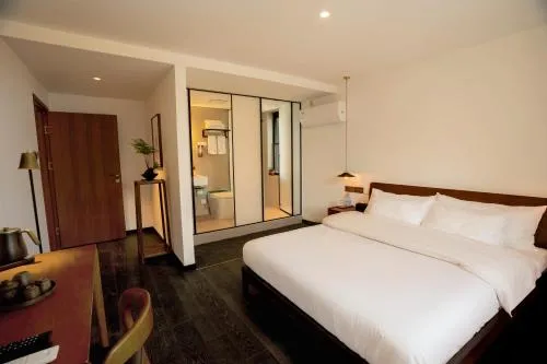 Bed in Xingle Hotel-Suzhou Guanqian Street Pingjiang Road