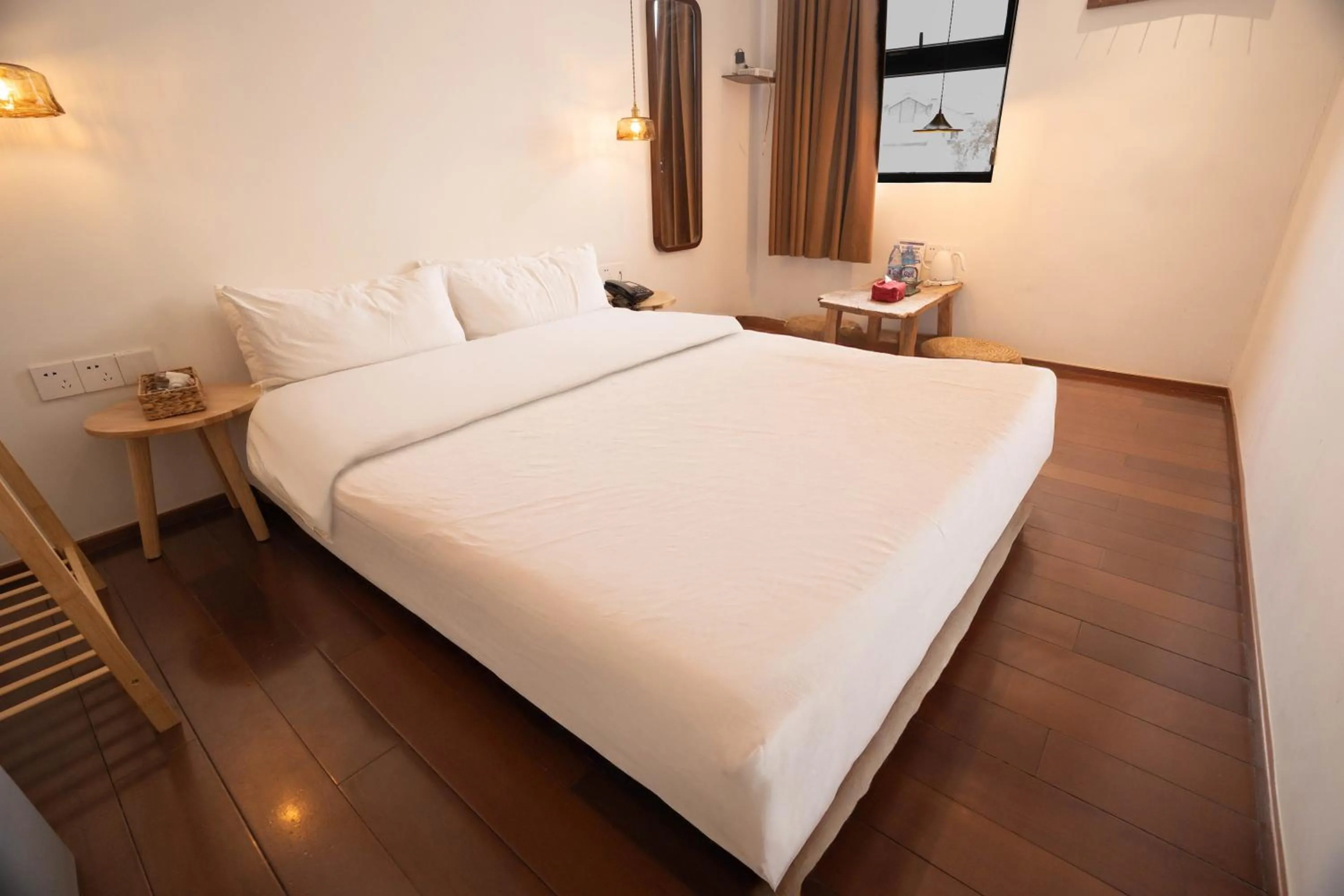 Bed in Xingle Hotel-Suzhou Guanqian Street Pingjiang Road