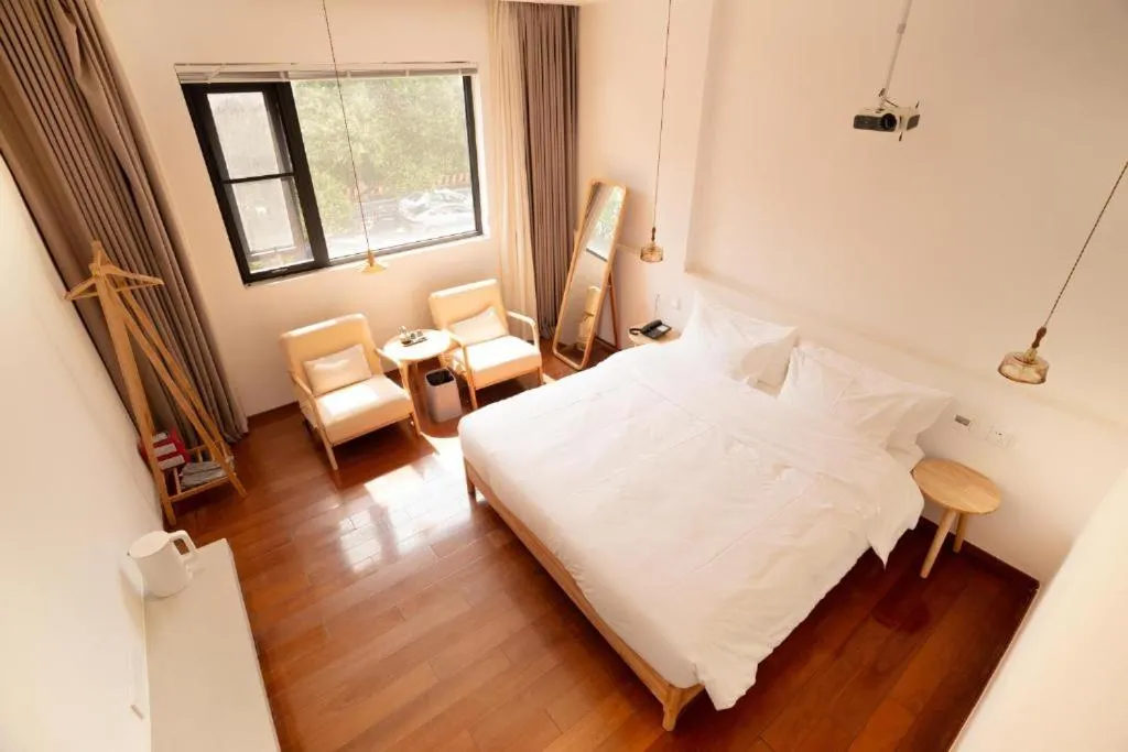 Bed in Xingle Hotel-Suzhou Guanqian Street Pingjiang Road