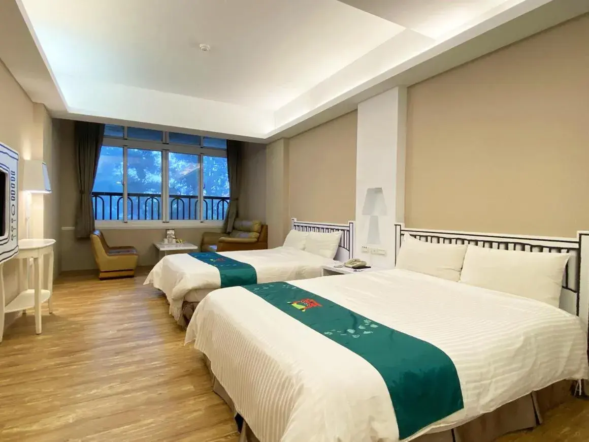 Bed in 明山森林會舘 The M Village Bed in 明山森林會舘 The M Village