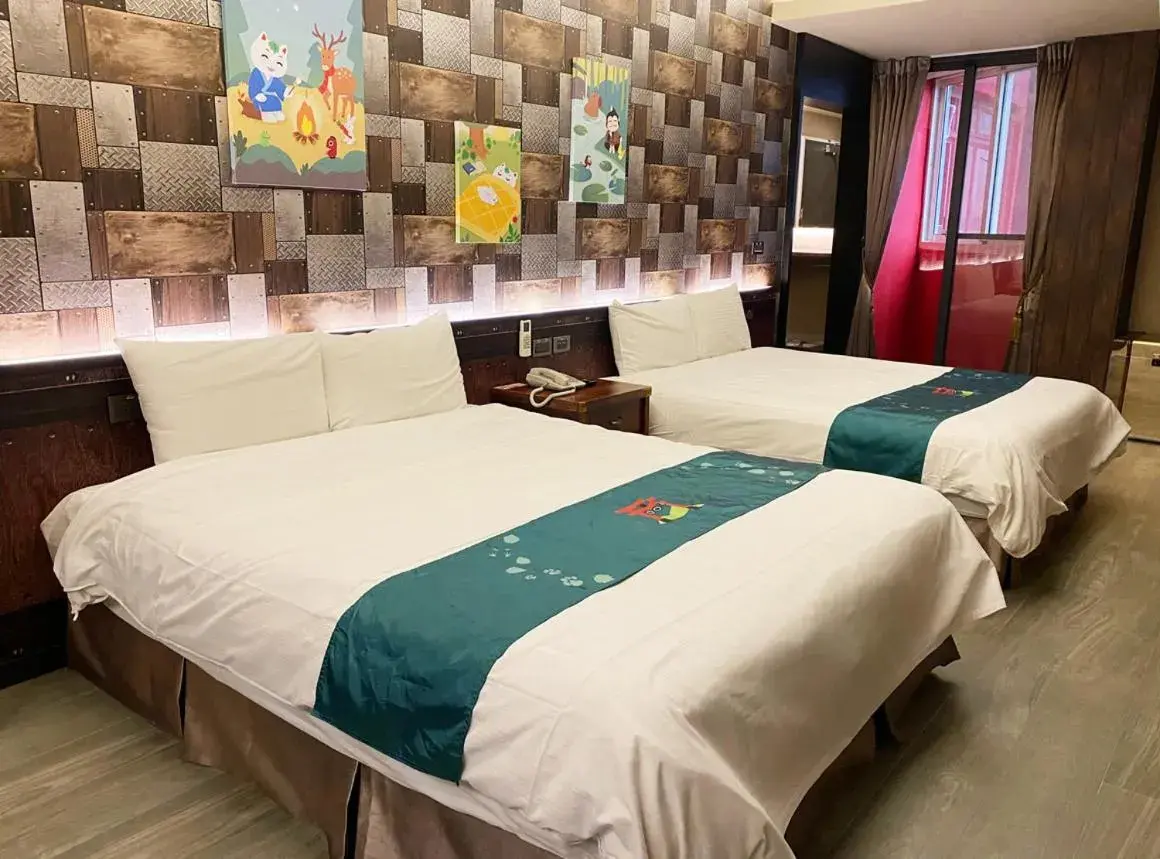 Bed in 明山森林會舘 The M Village Bed in 明山森林會舘 The M Village