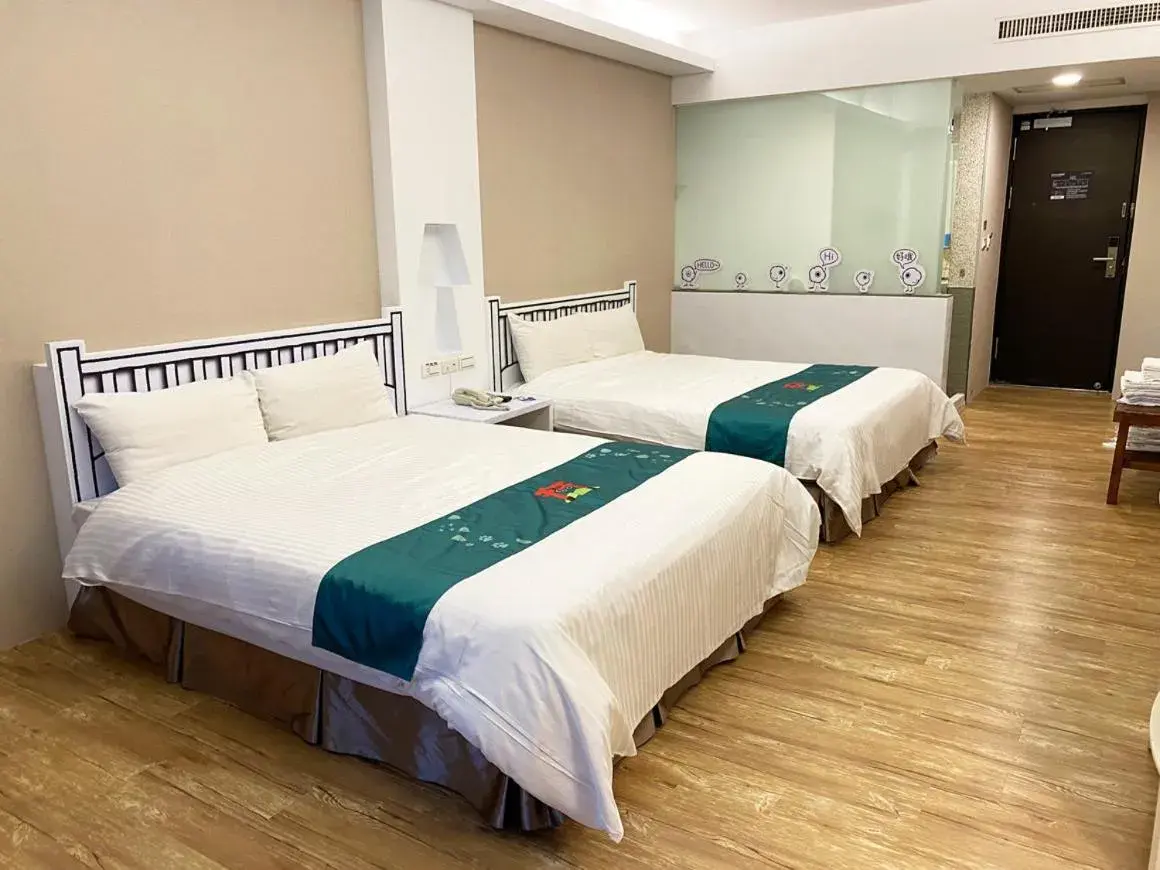 Bed in 明山森林會舘 The M Village Bed in 明山森林會舘 The M Village