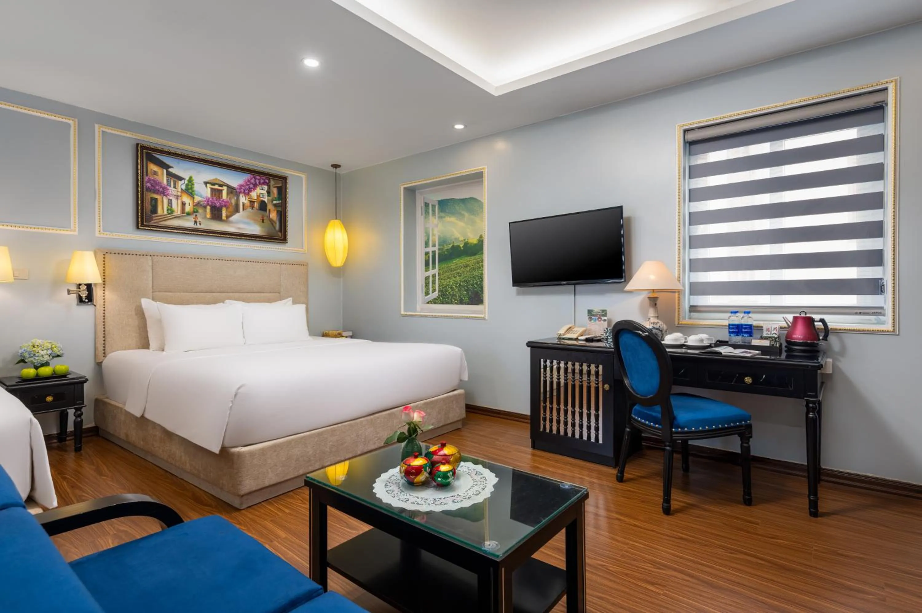 Bed in Golden Amour Hotel