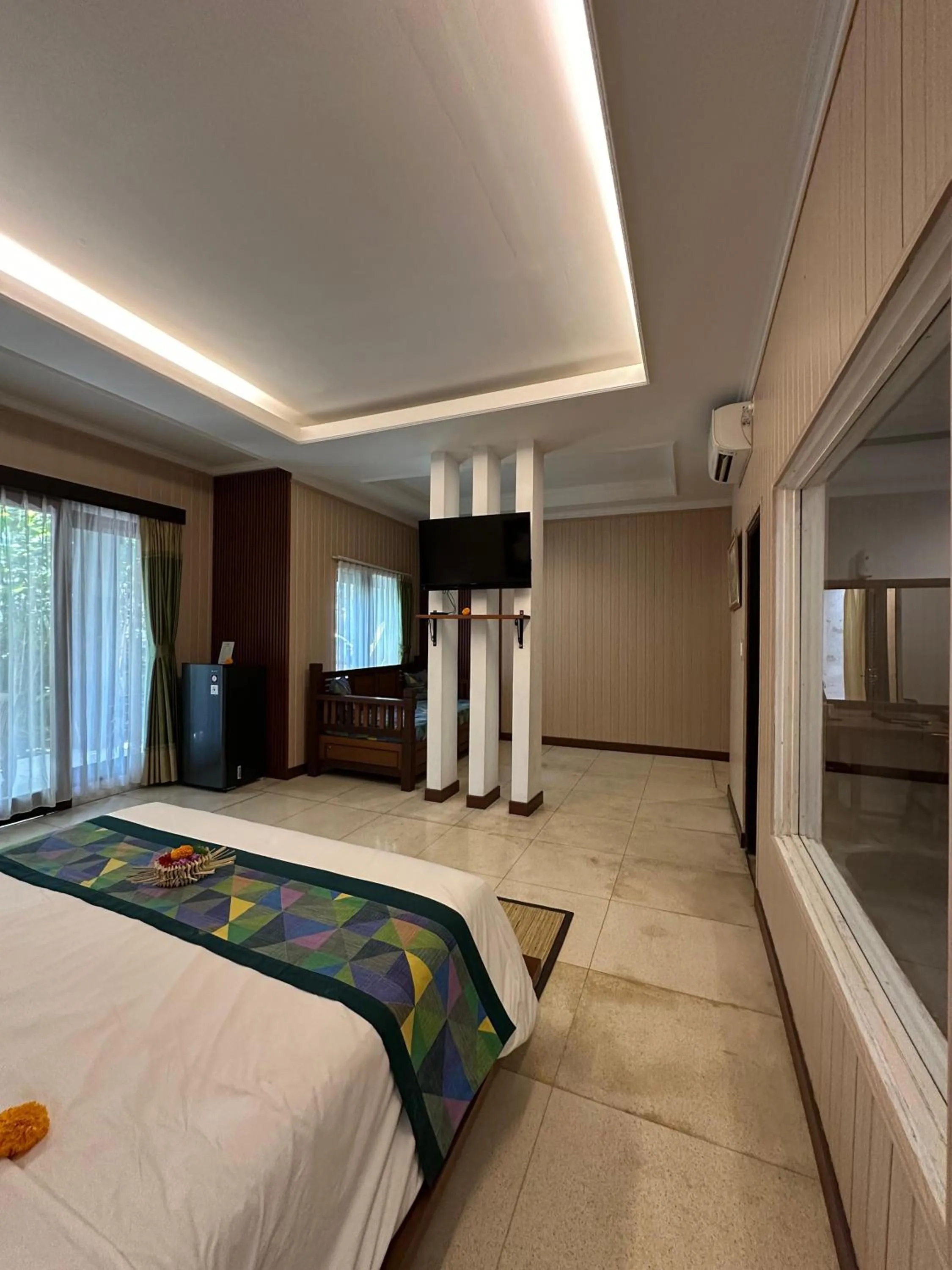 Bed in Gita Maha Ubud Hotel by Mahaputra-CHSE Certified