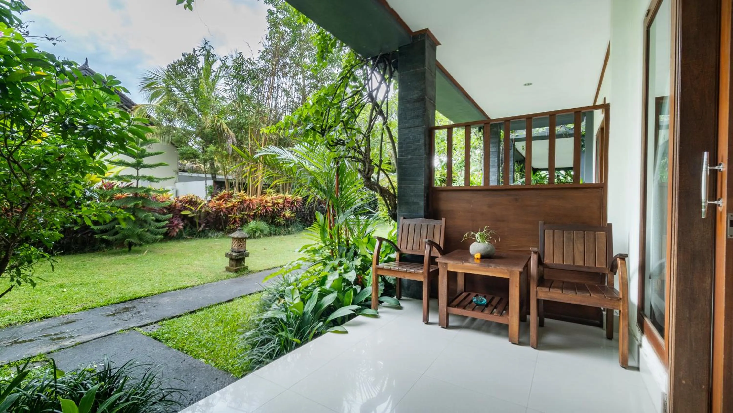 Balcony/Terrace in Gita Maha Ubud Hotel by Mahaputra-CHSE Certified