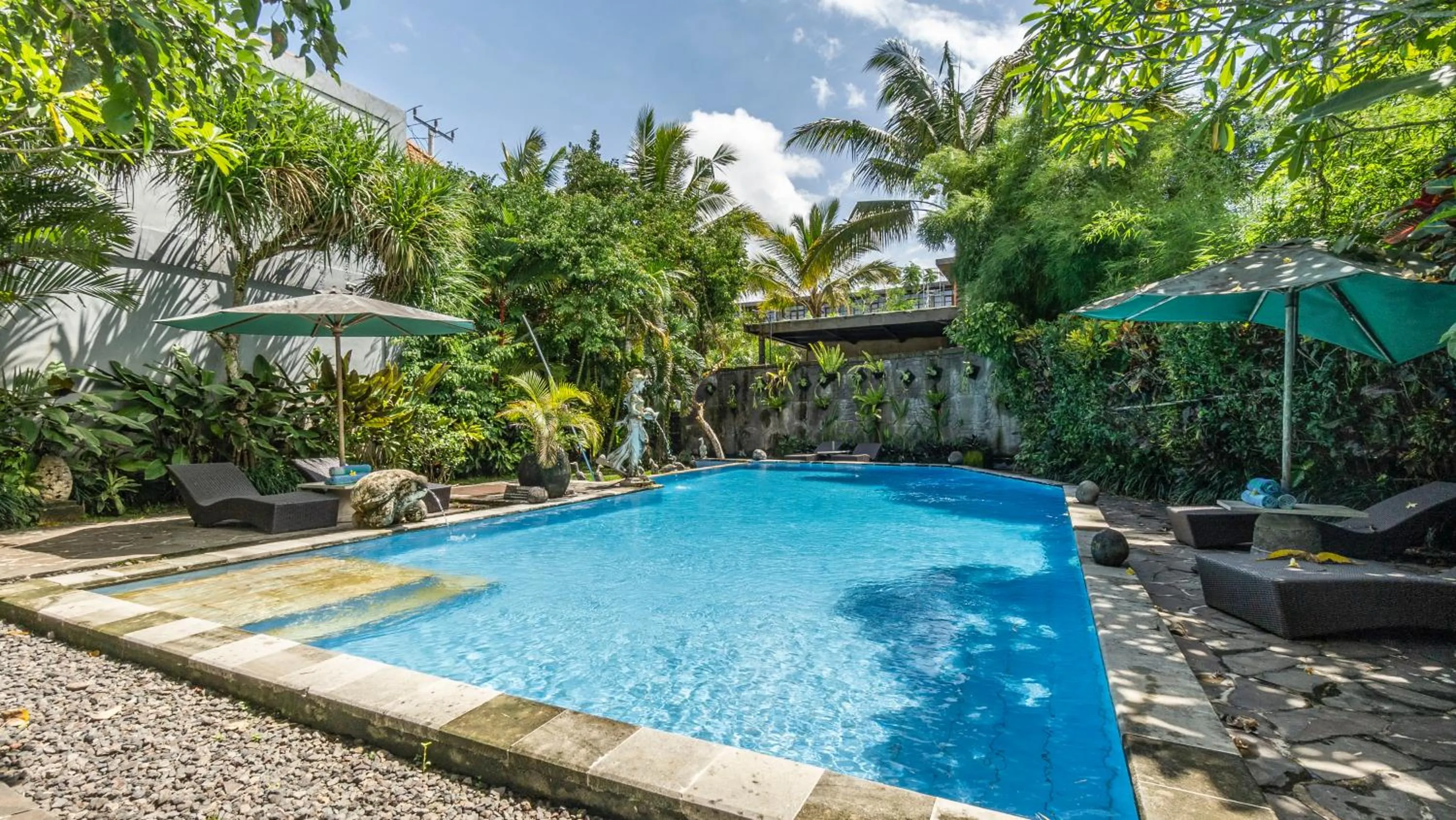 Swimming pool in Gita Maha Ubud Hotel by Mahaputra-CHSE Certified