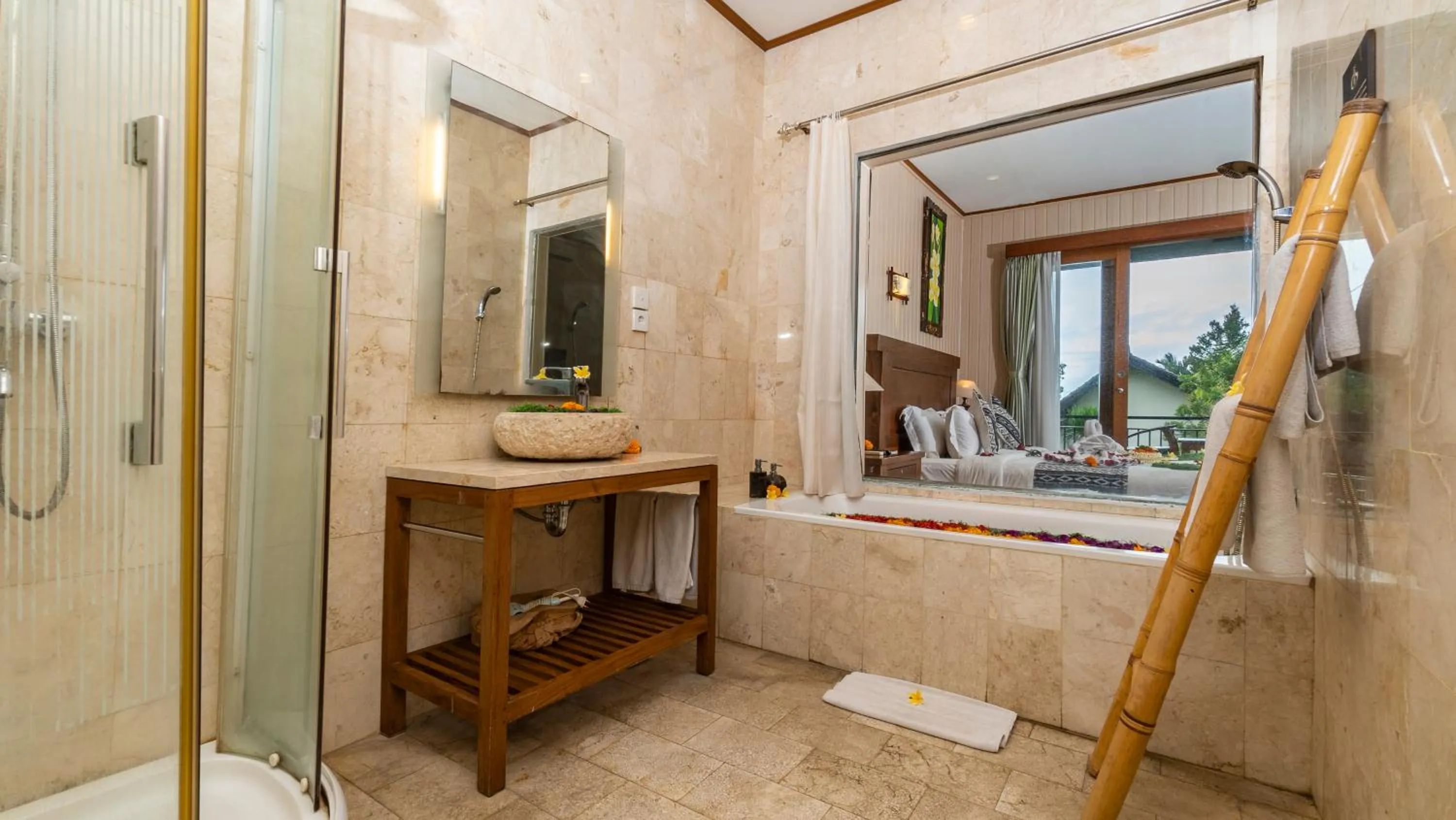 Bathroom in Gita Maha Ubud Hotel by Mahaputra-CHSE Certified