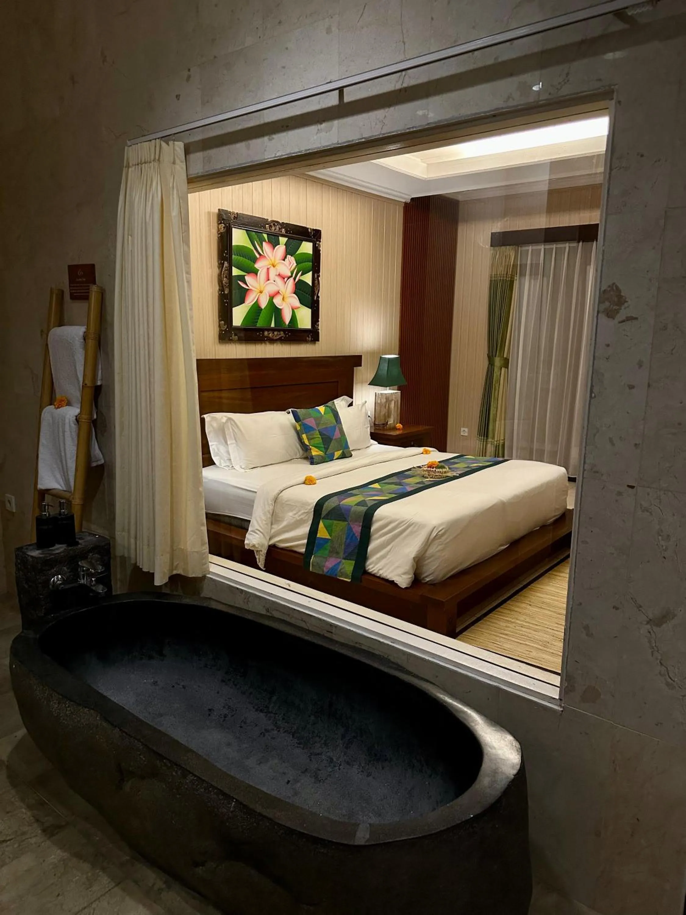 Bed in Gita Maha Ubud Hotel by Mahaputra-CHSE Certified