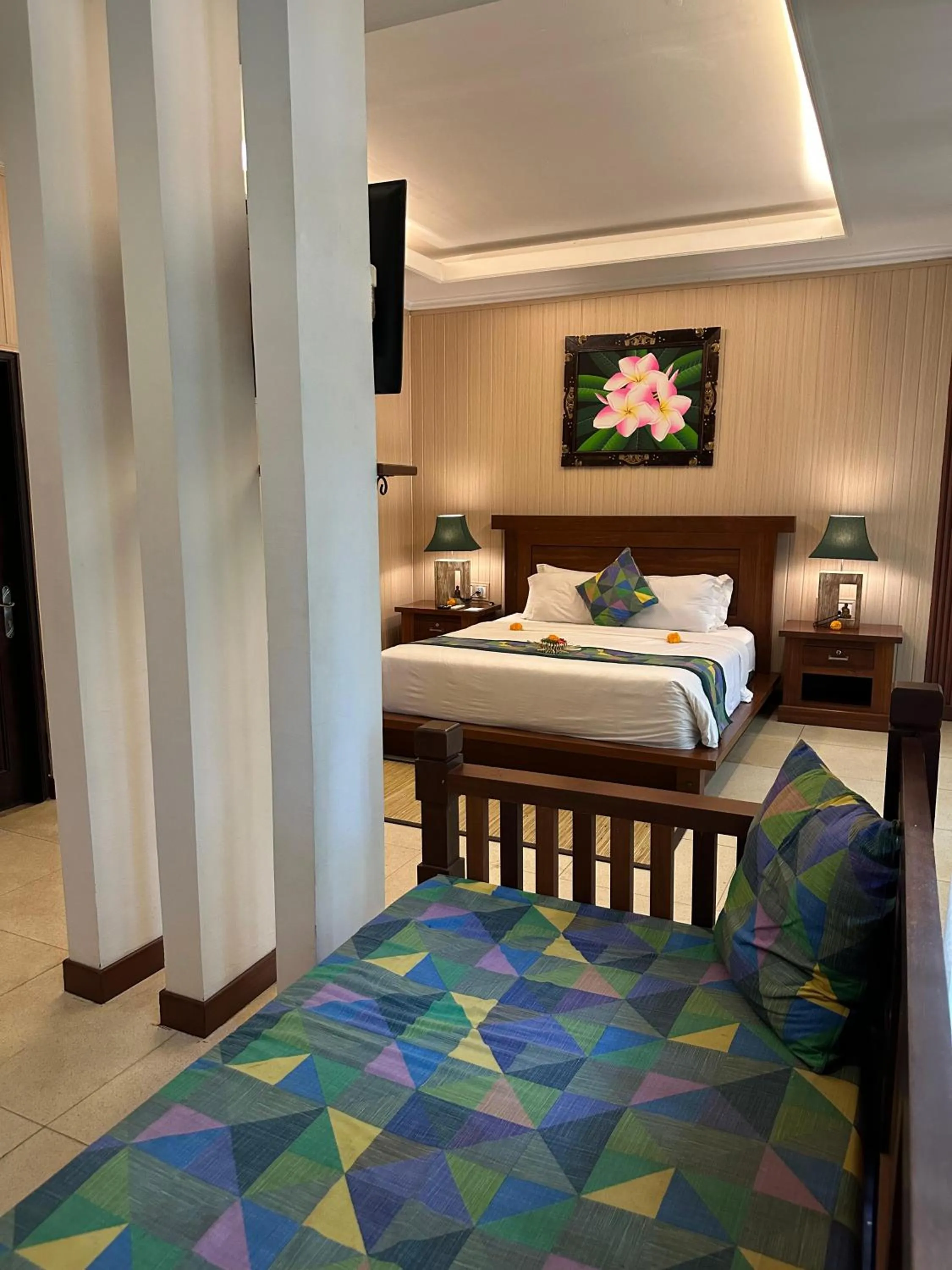 Bed in Gita Maha Ubud Hotel by Mahaputra-CHSE Certified