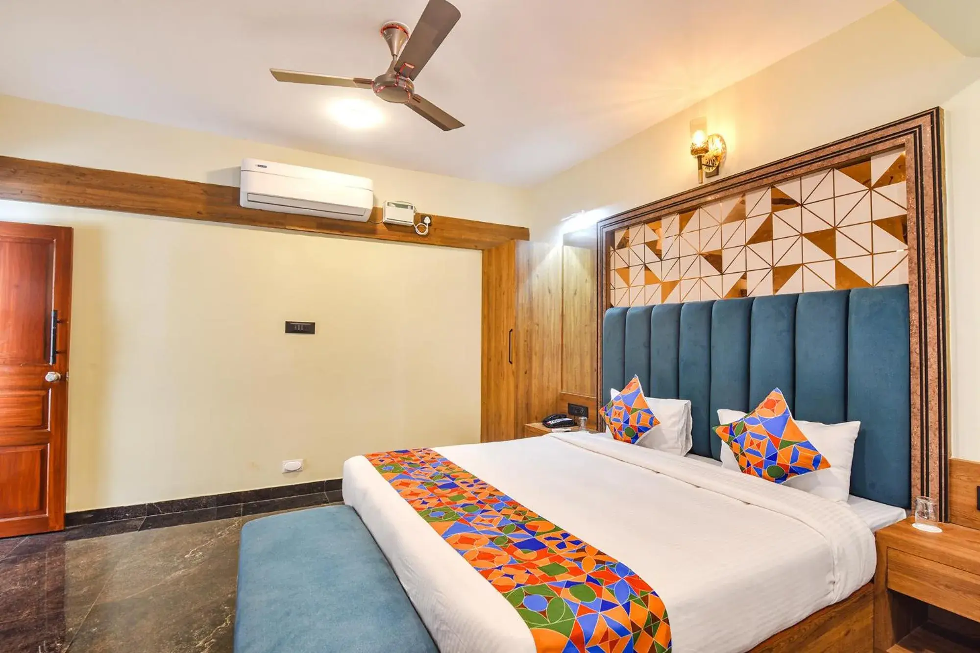 Bed in FabHotel Jingle Tree Resort - Nr Arambol Beach Bed in FabHotel Jingle Tree Resort - Nr Arambol Beach