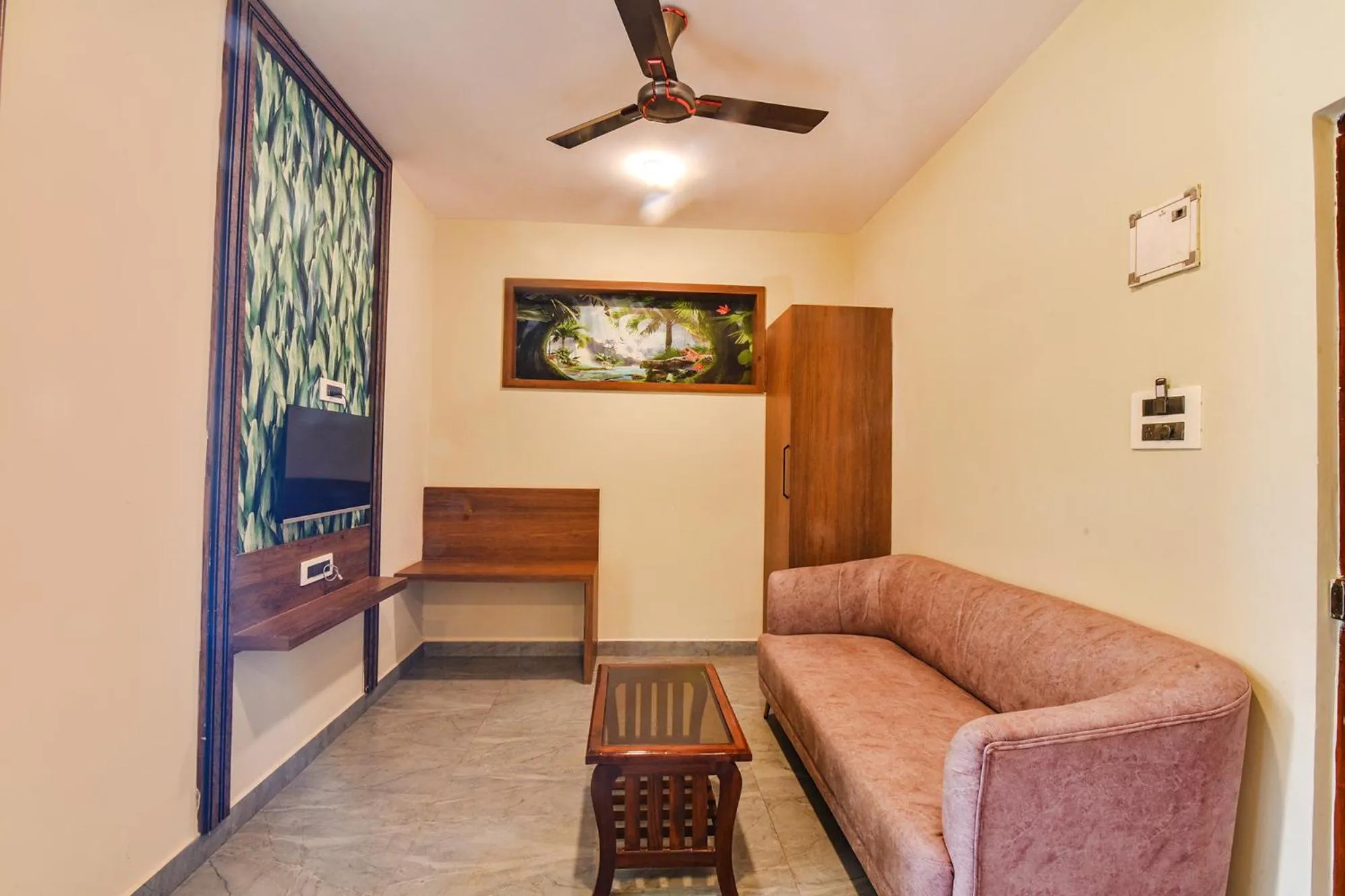 Seating area in Jingle Tree Resort in Arambol