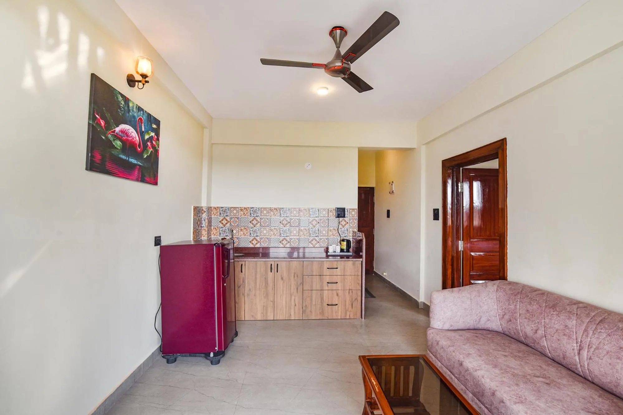 Seating area in Jingle Tree Resort in Arambol