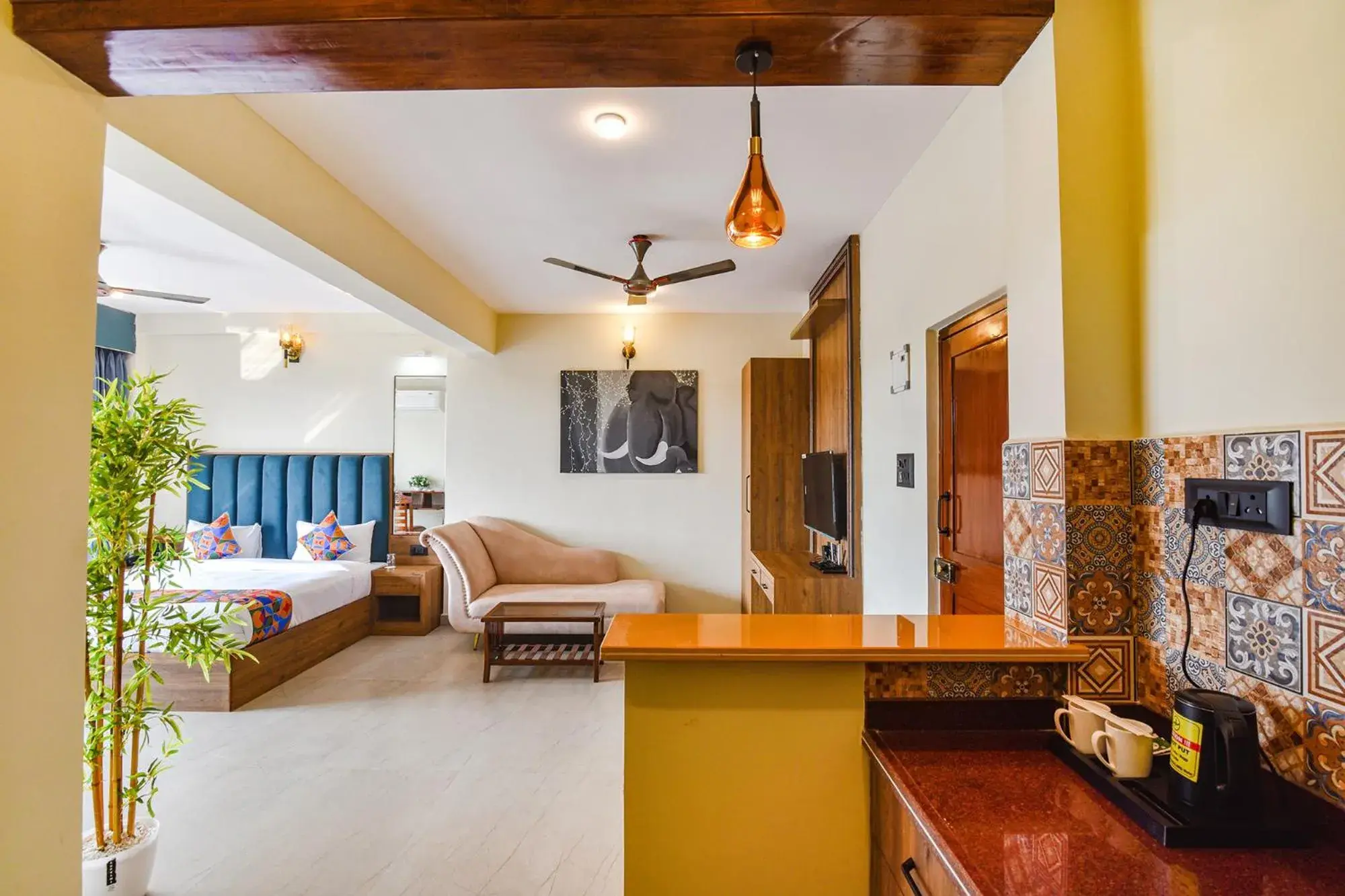 Bed in FabHotel Jingle Tree Resort - Nr Arambol Beach Bed in FabHotel Jingle Tree Resort - Nr Arambol Beach