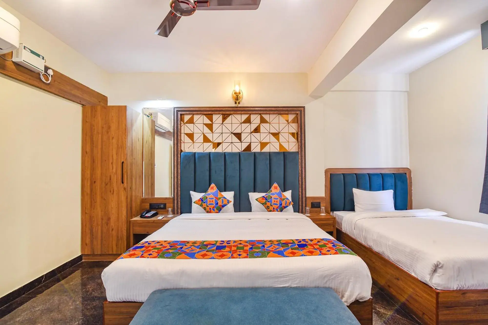 Bed in FabHotel Jingle Tree Resort - Nr Arambol Beach Bed in FabHotel Jingle Tree Resort - Nr Arambol Beach