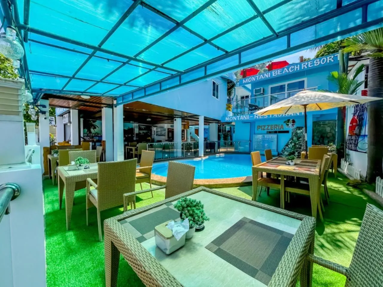 Property building in Montani Beach Resort Puerto Galera powered by Cocotel