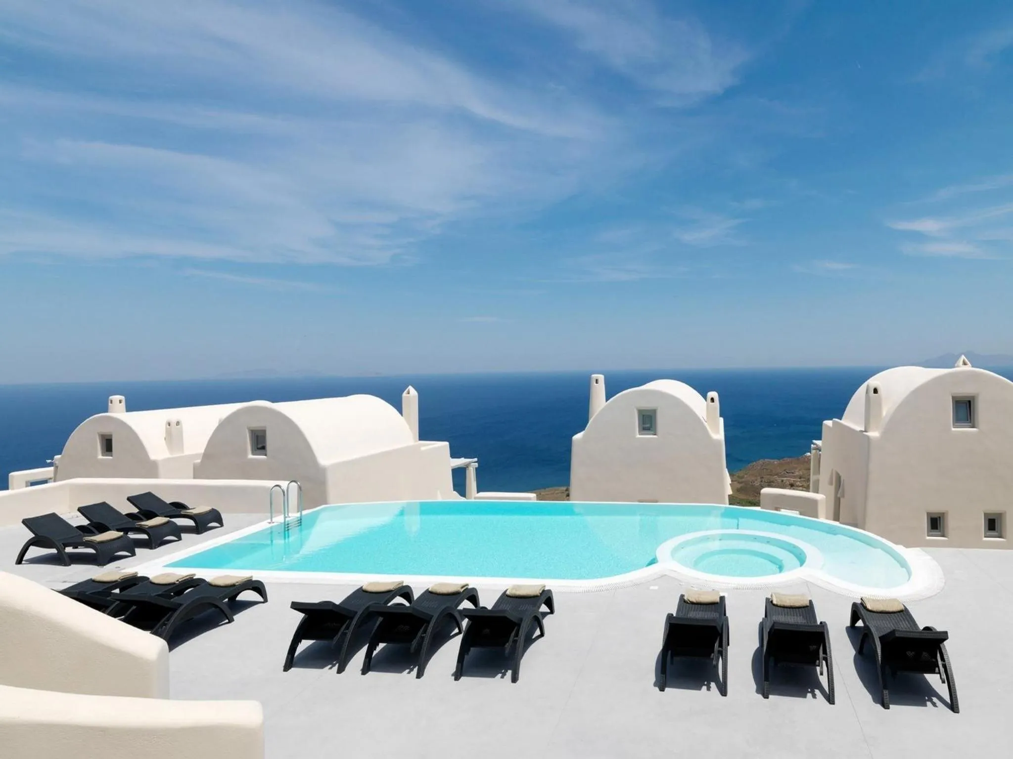 Swimming pool in Dome Santorini Resort