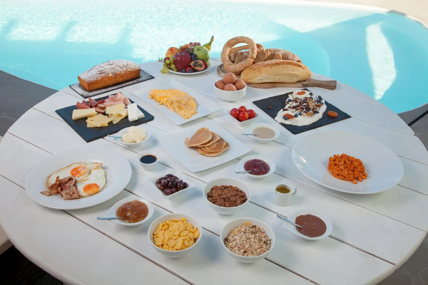 Breakfast in Dome Santorini Resort