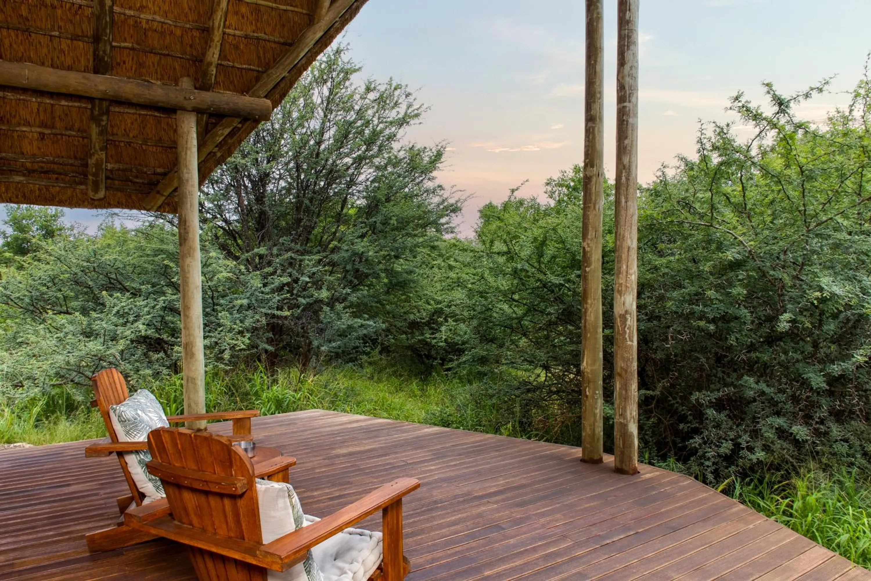 Patio in Black Rhino Game Lodge
